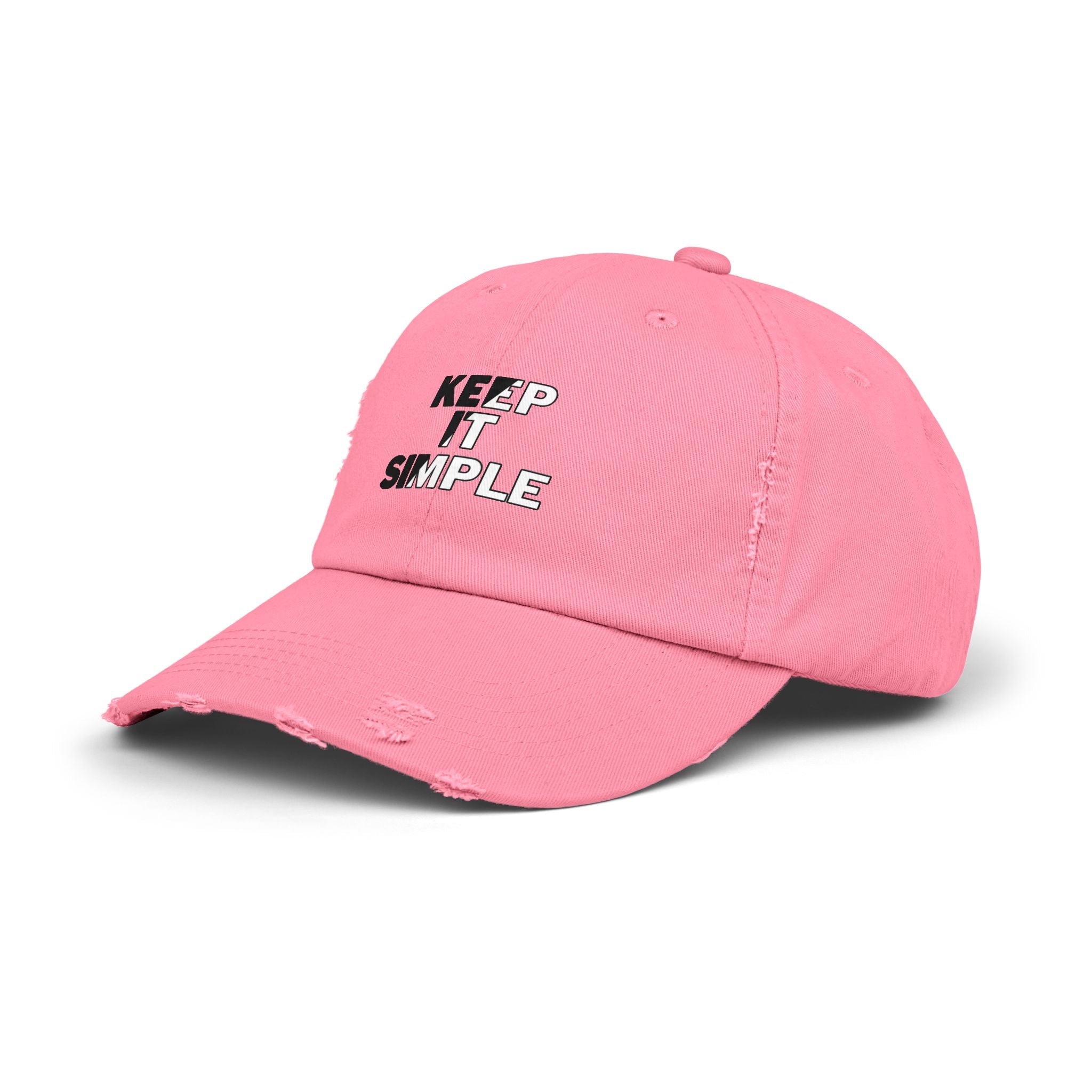 Keep It Simple Distressed Baseball Cap