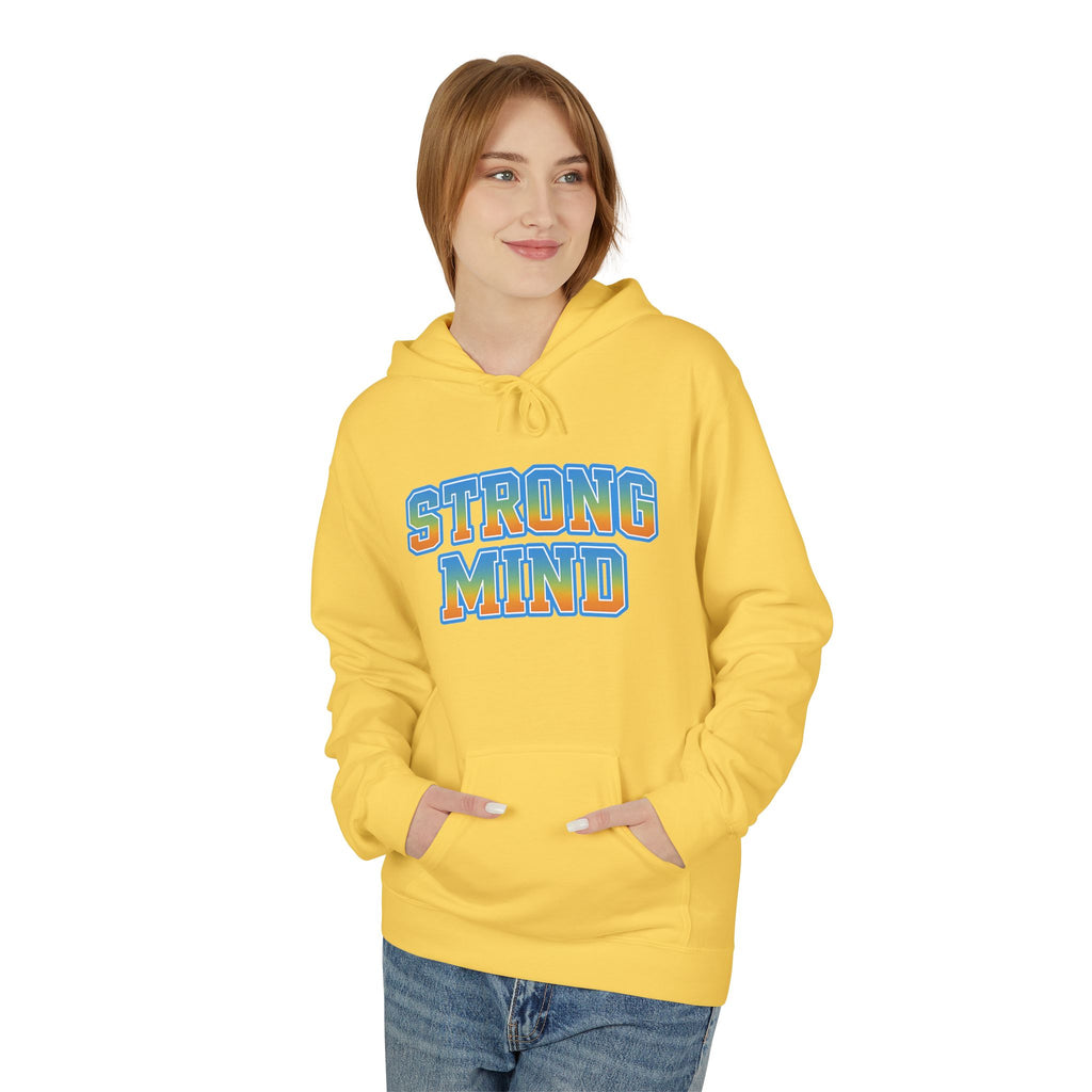 Strong Mind Hoodie — Retro Colorful Graphic Pullover for Musicians & Creatives