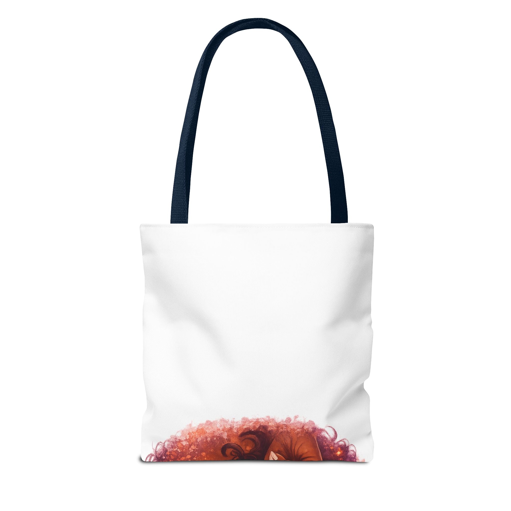 Curly Girl Pop-Art Tote — Cute Lollipop Portrait Beach & Everyday Bag