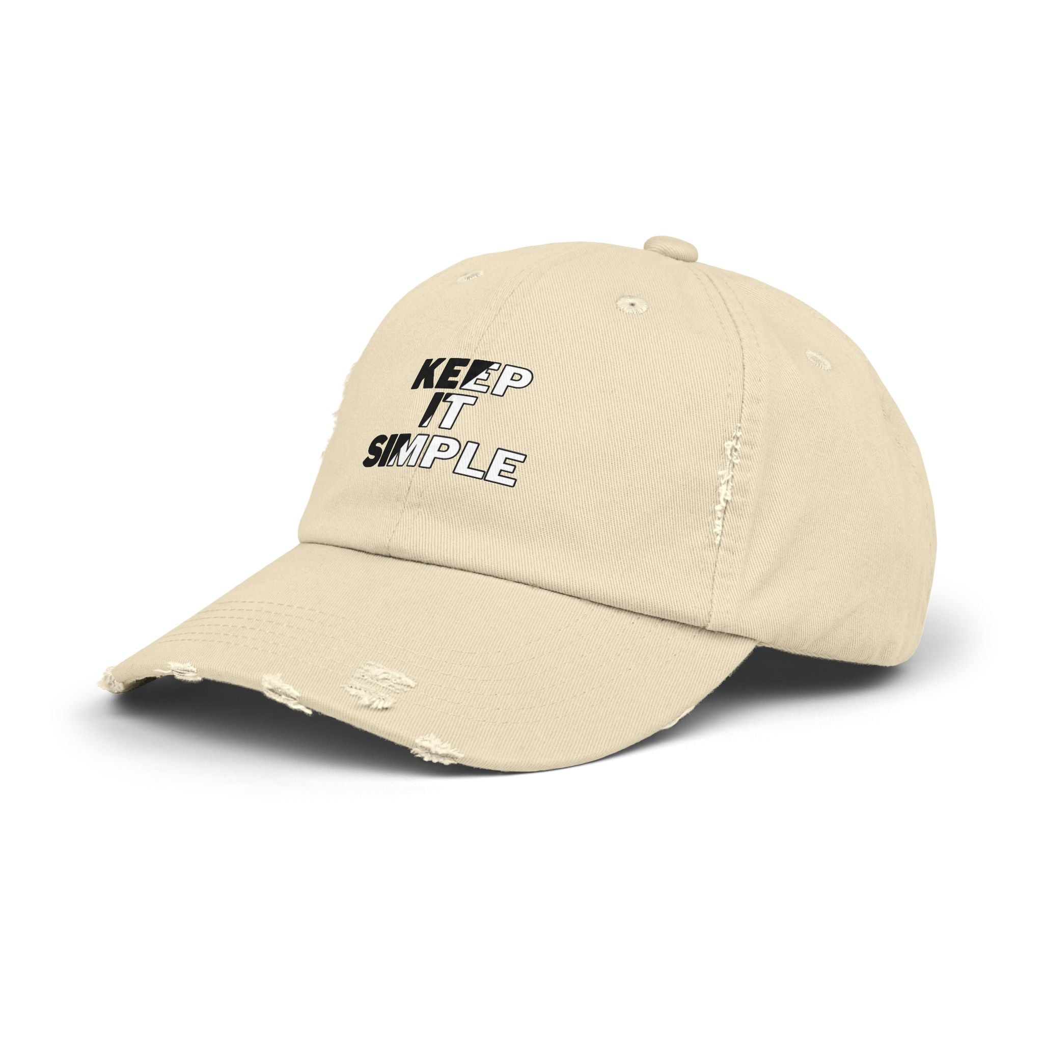 Keep It Simple Distressed Baseball Cap