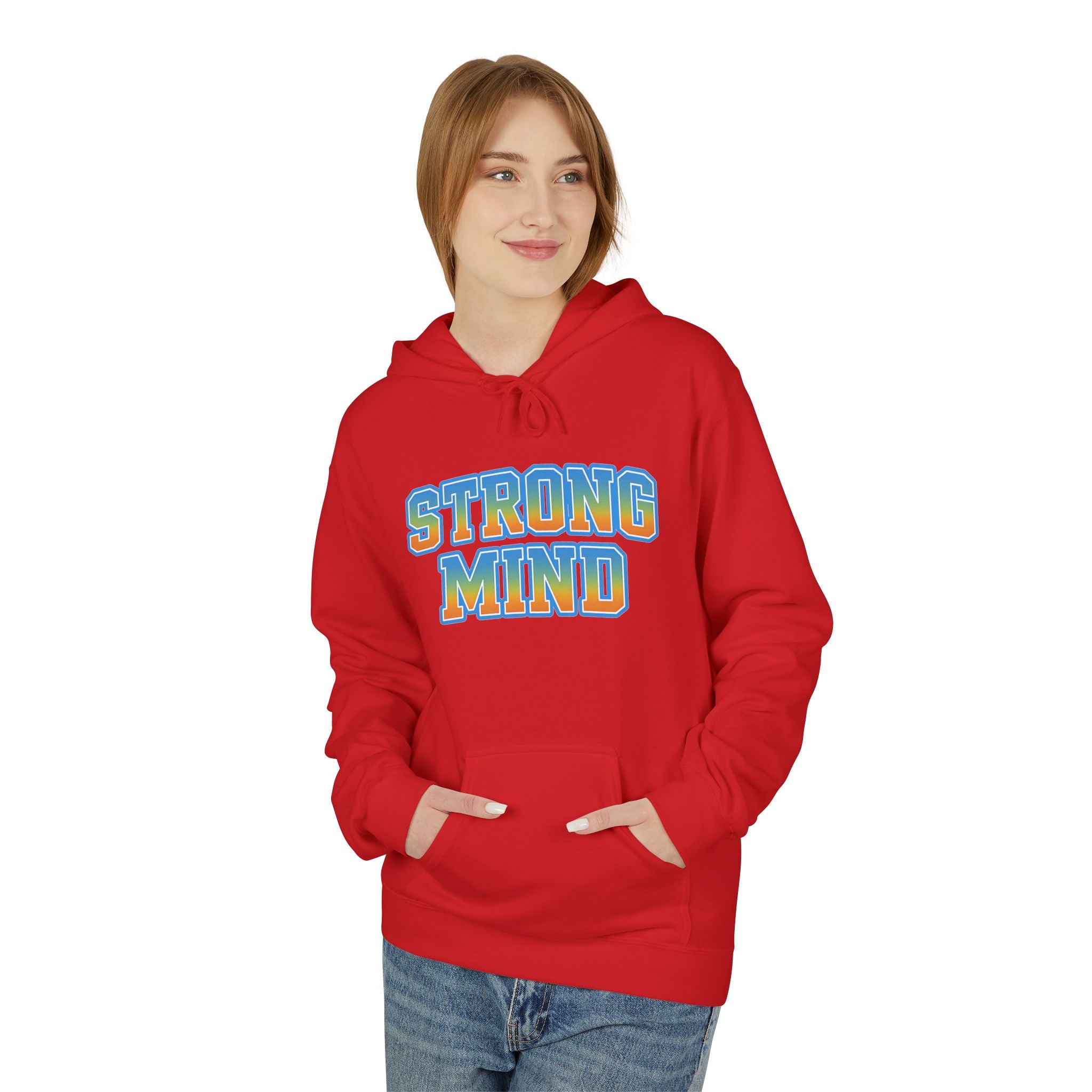 Strong Mind Hoodie — Retro Colorful Graphic Pullover for Musicians & Creatives