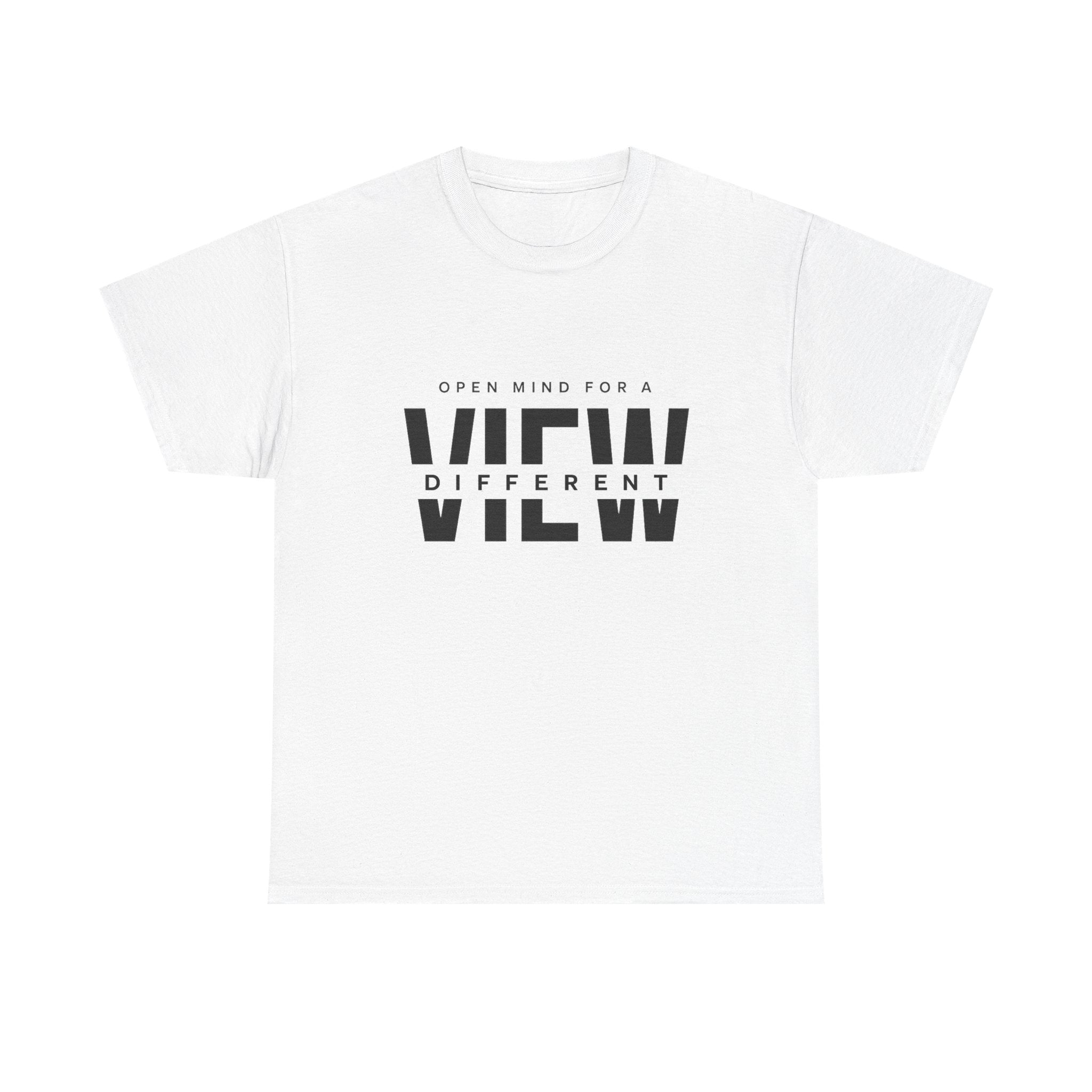 T-Shirt — “Open Mind for a Different View” Minimal Graphic Tee