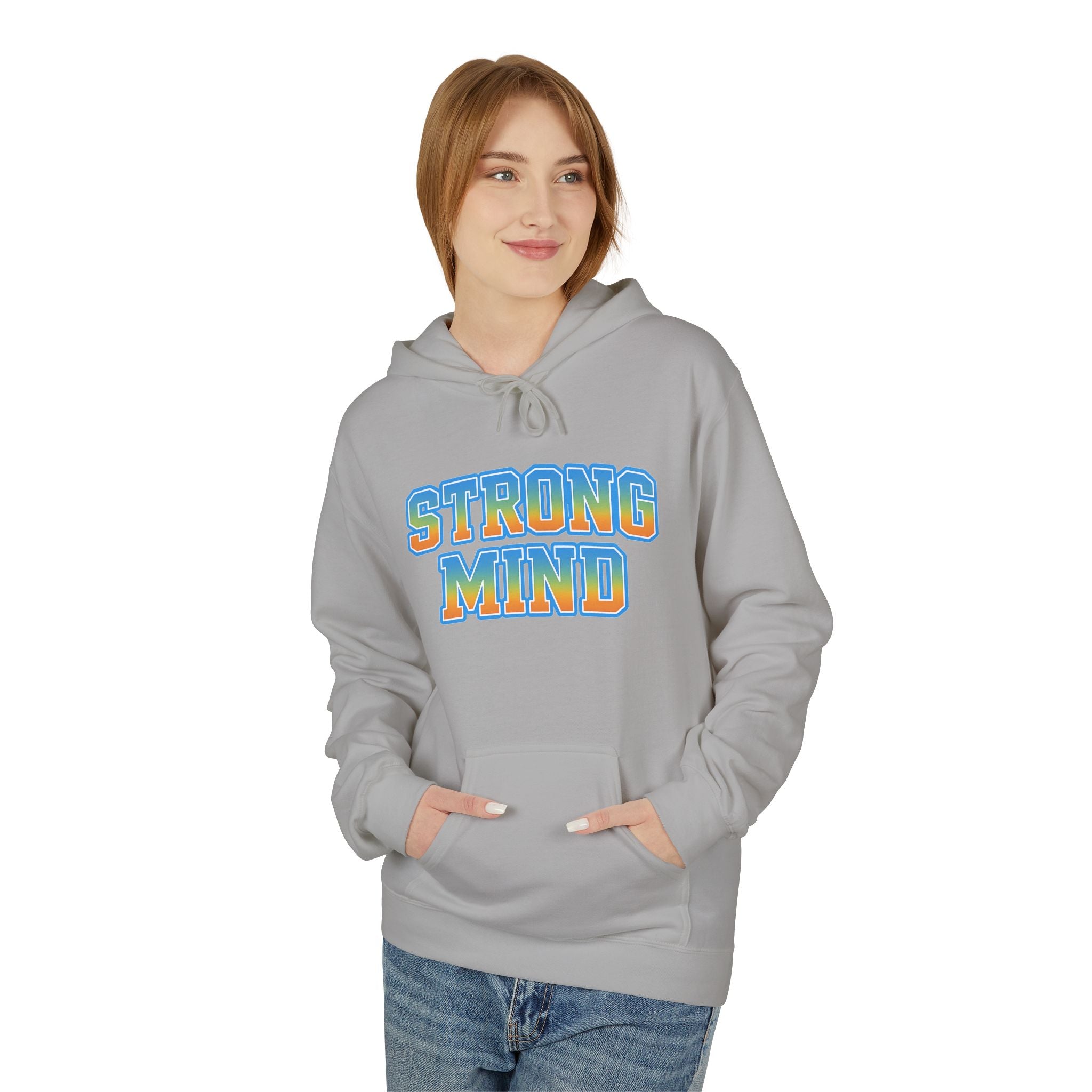 Strong Mind Hoodie — Retro Colorful Graphic Pullover for Musicians & Creatives