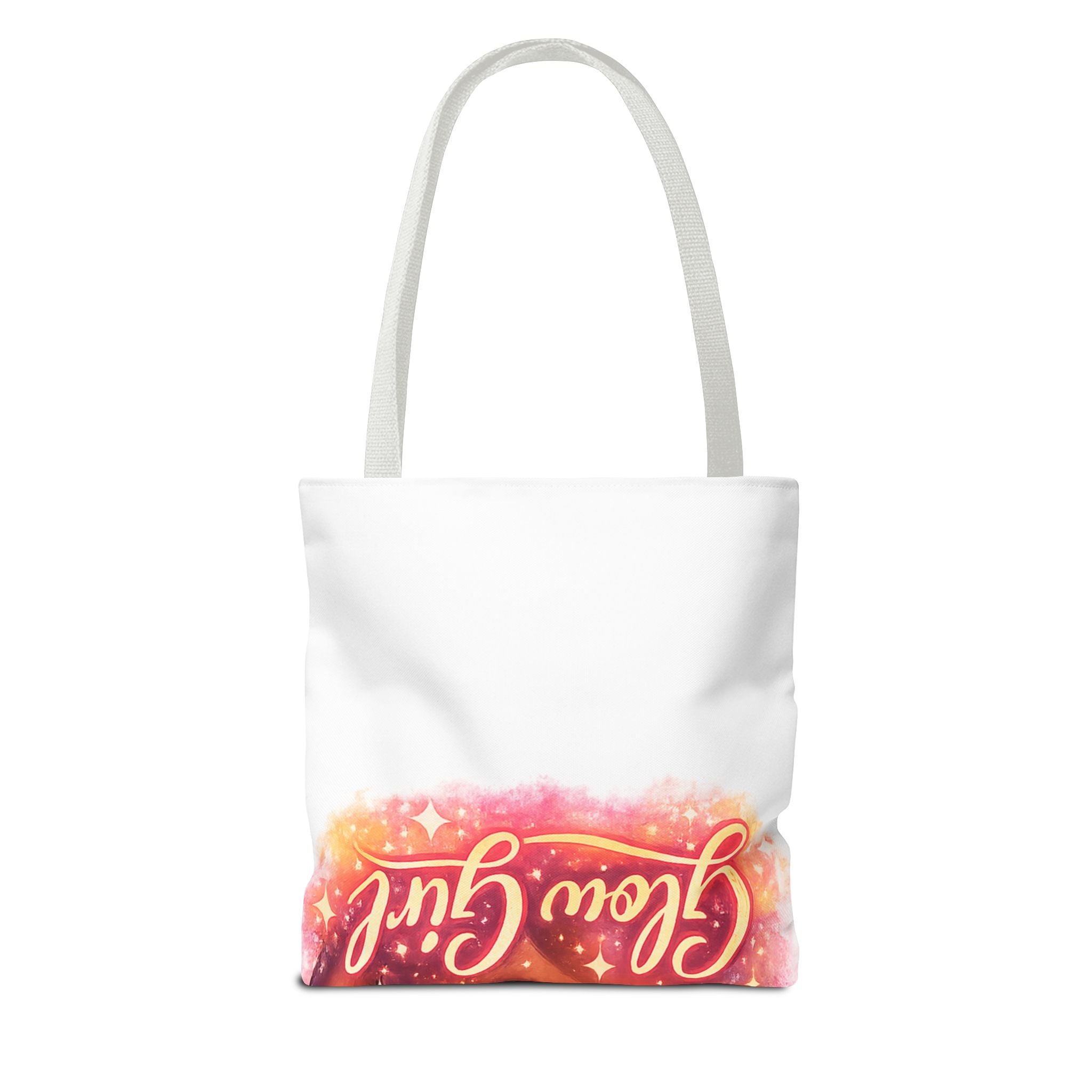 Glam Girl Tote Bag — Chic Makeup Portrait All-Over Print