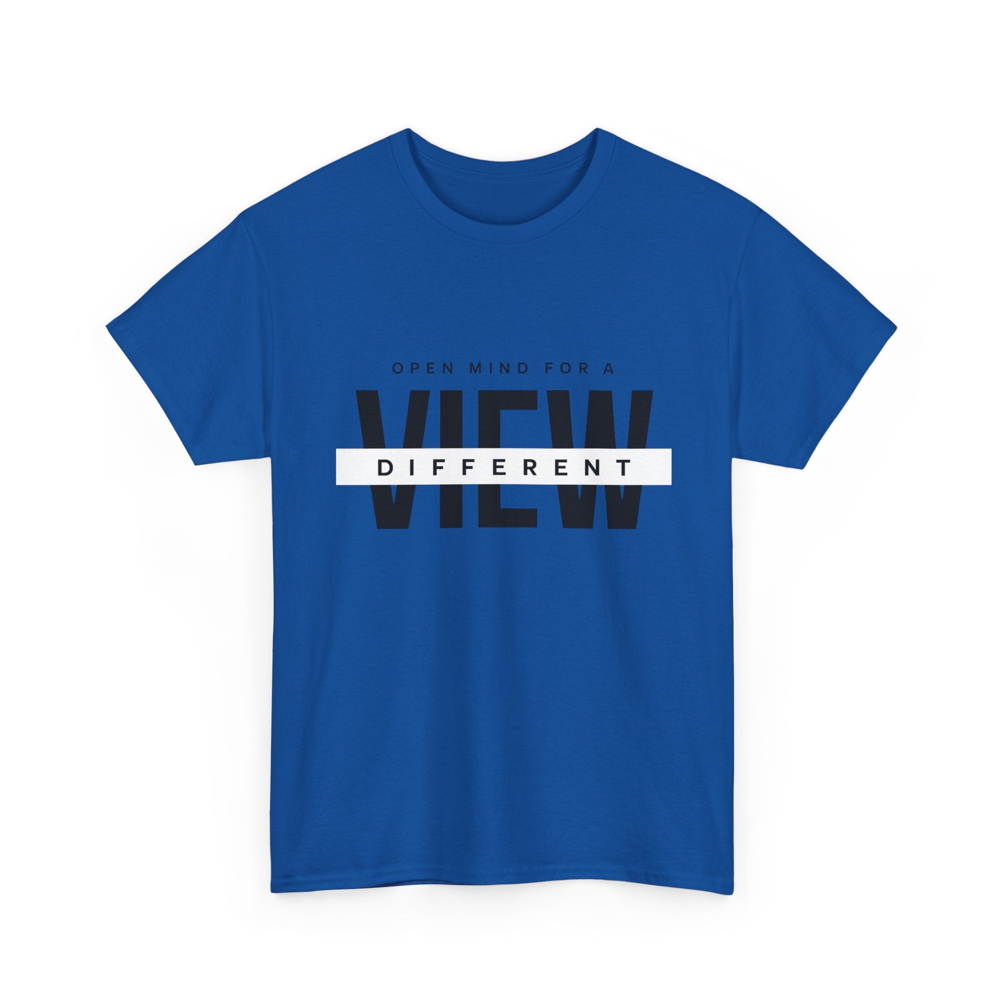 T-Shirt — “Open Mind for a Different View” Minimal Graphic Tee