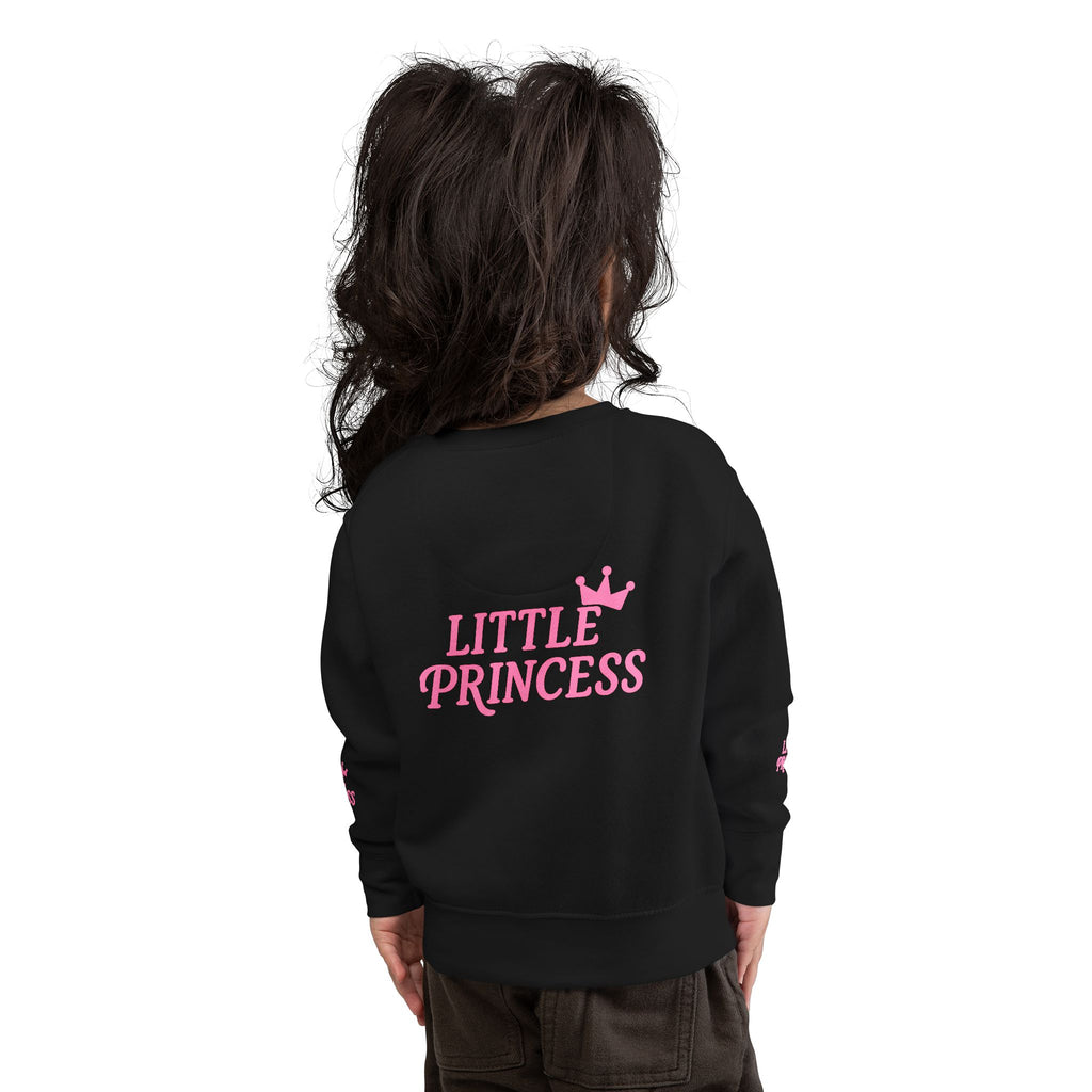 Little Princess Toddler Sweatshirt - Pink Crown Kids Crewneck