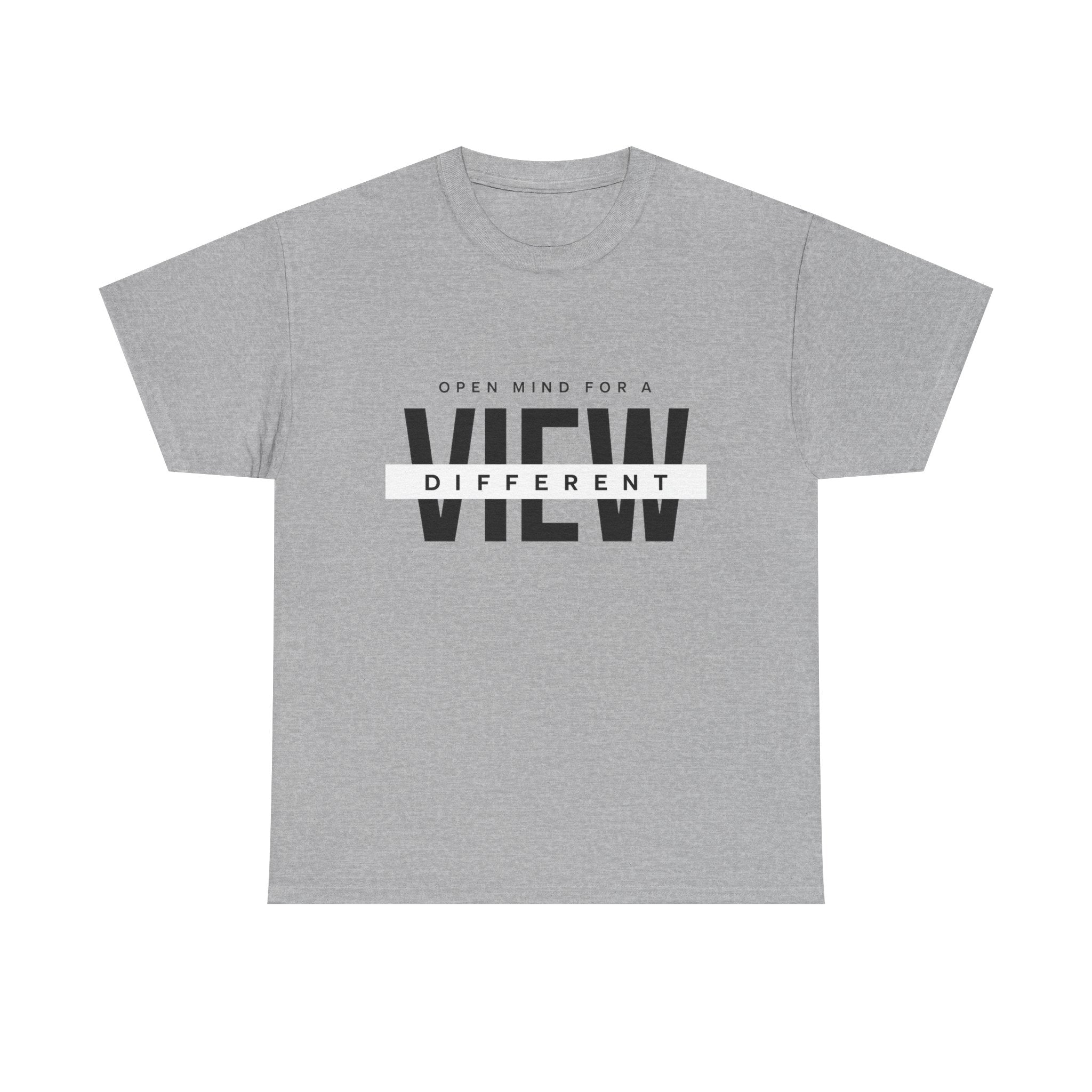 T-Shirt — “Open Mind for a Different View” Minimal Graphic Tee