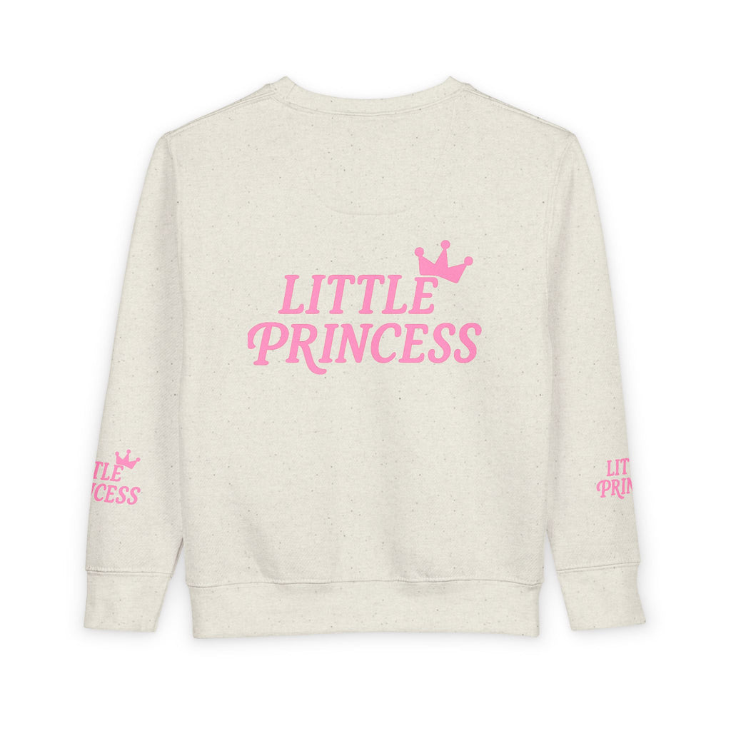 Little Princess Toddler Sweatshirt - Pink Crown Kids Crewneck