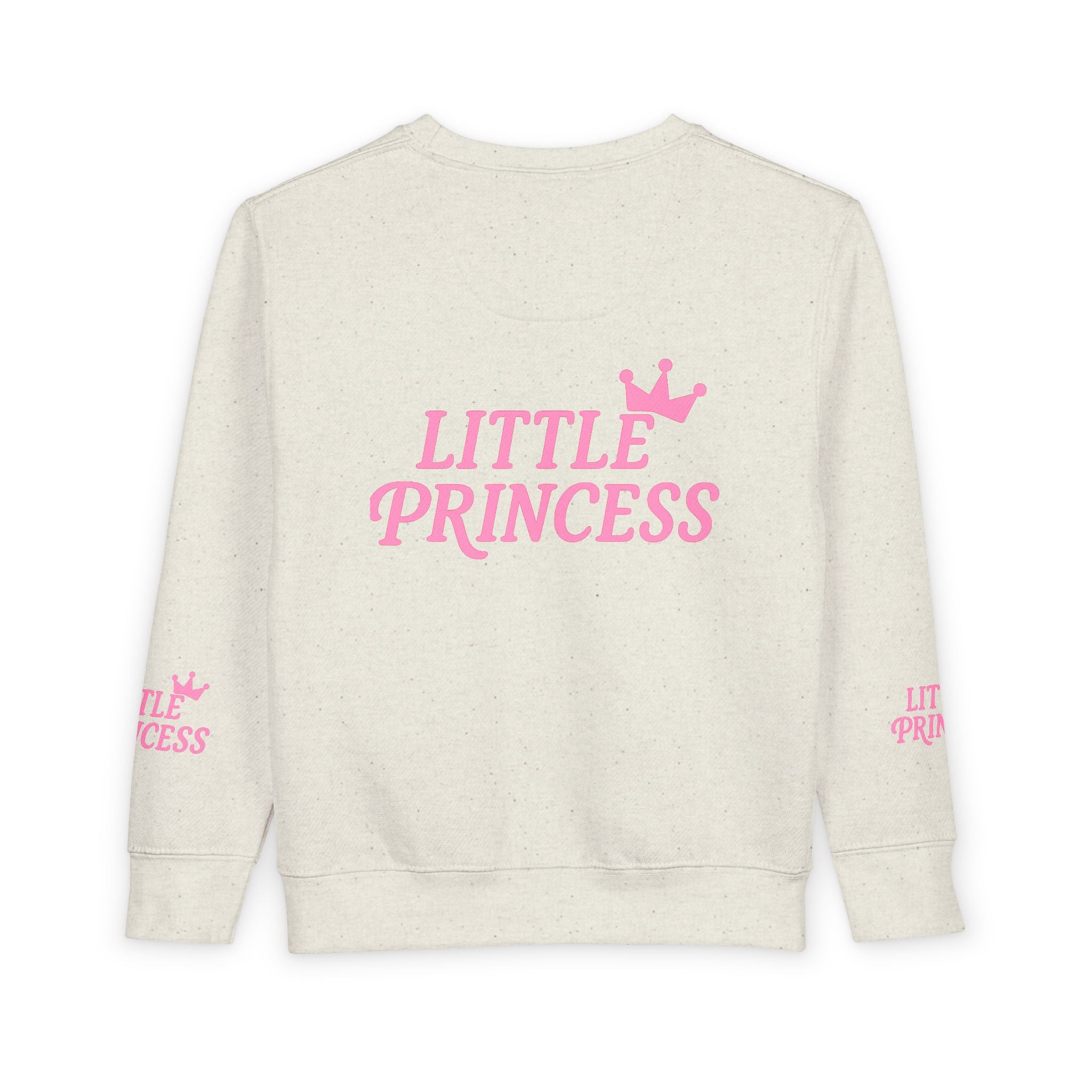 Little Princess Toddler Sweatshirt - Pink Crown Kids Crewneck