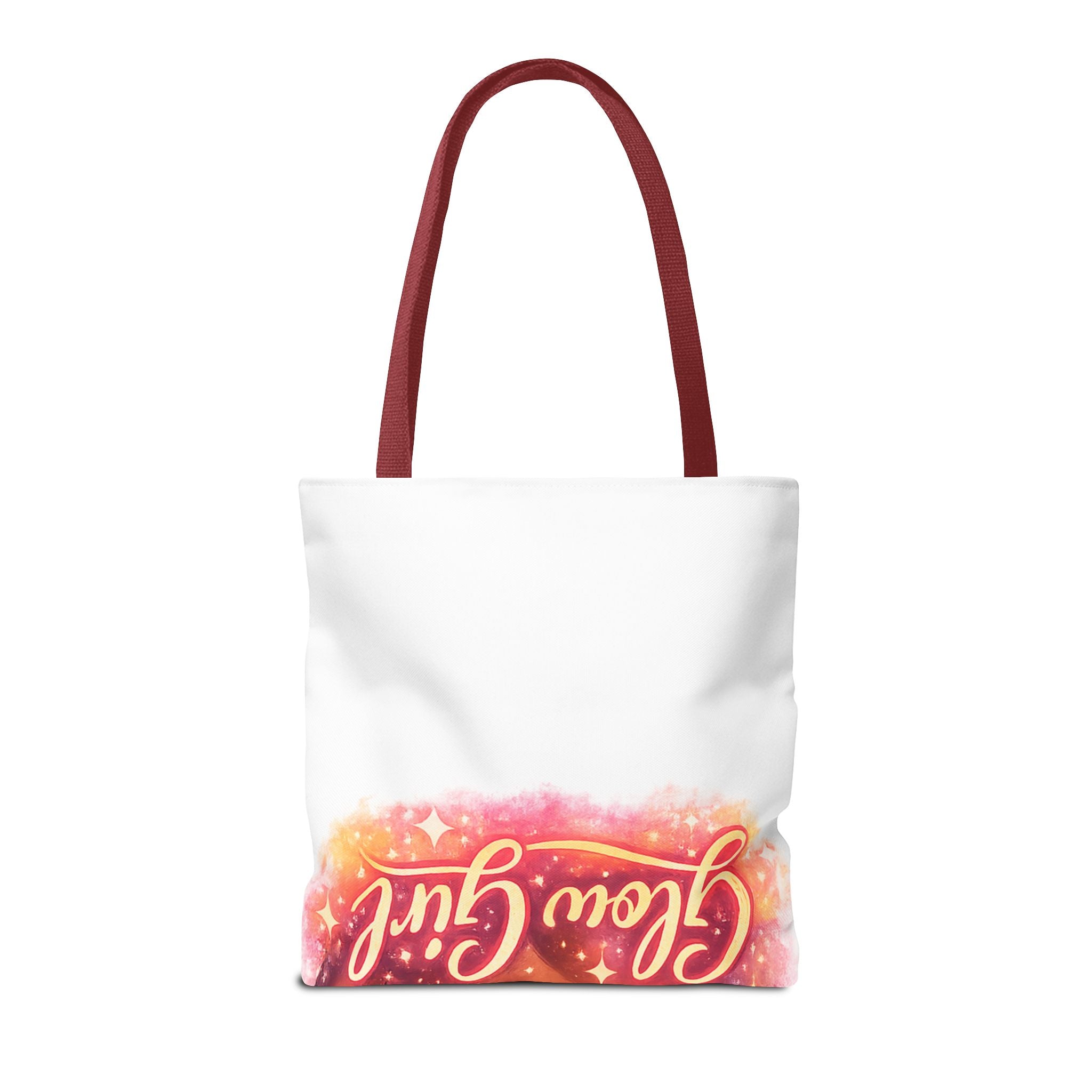 Glam Girl Tote Bag — Chic Makeup Portrait All-Over Print