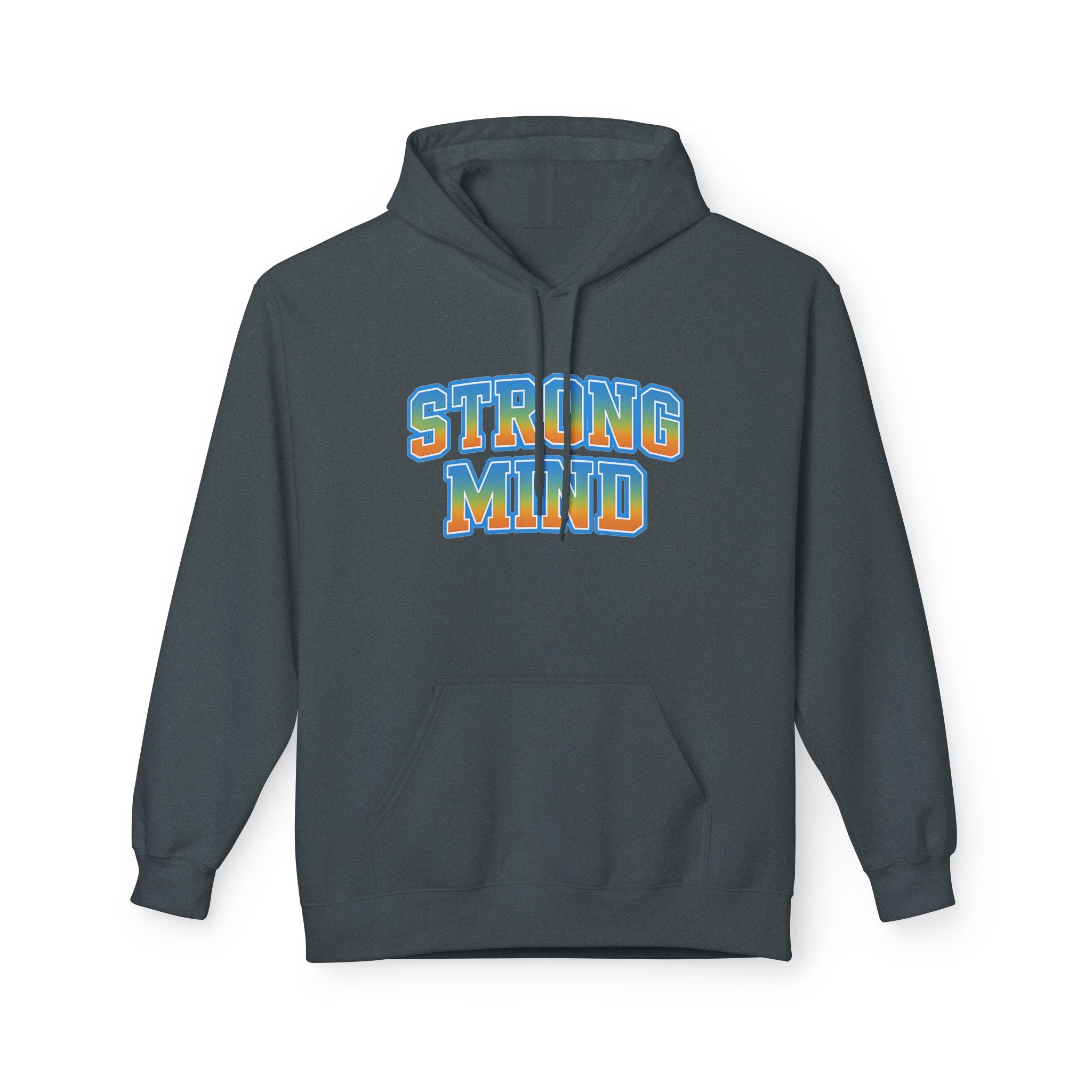 Strong Mind Hoodie — Retro Colorful Graphic Pullover for Musicians & Creatives