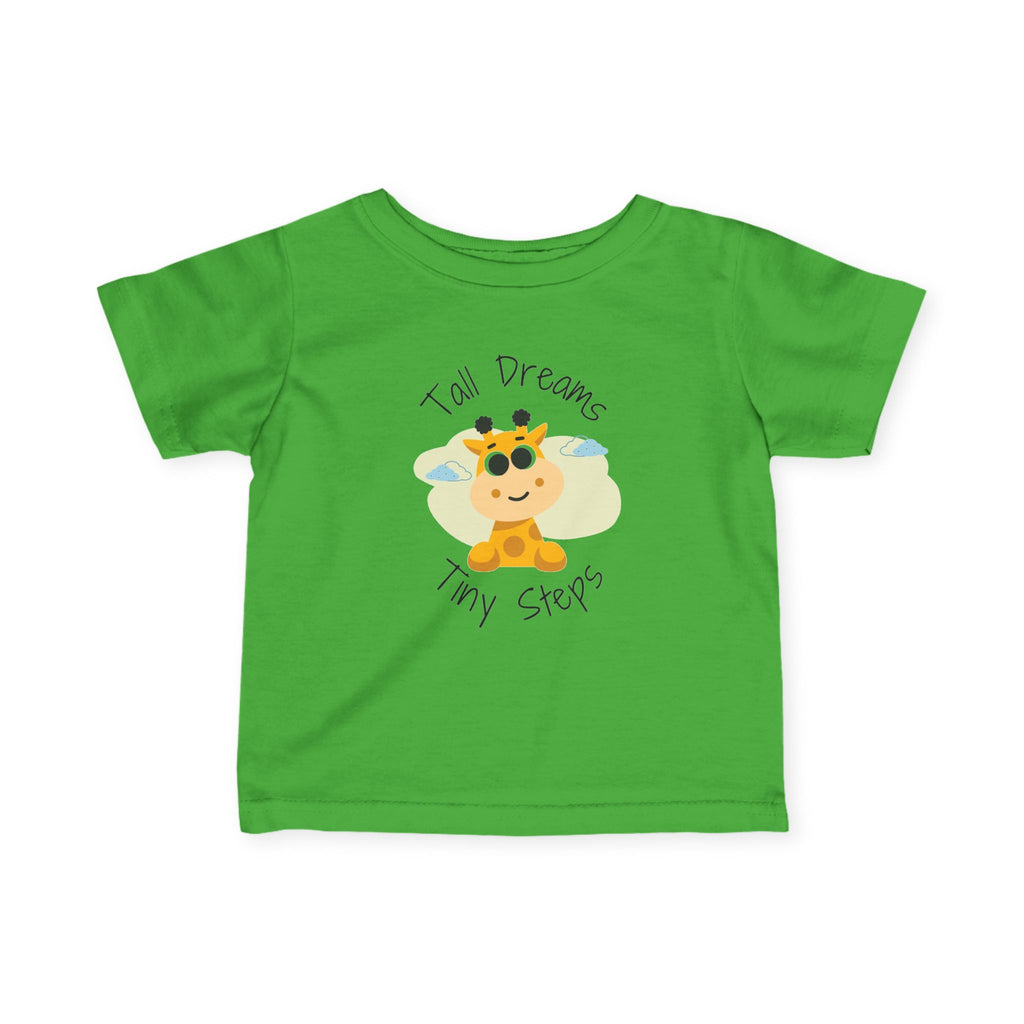 Infant Tee — "Tall Dreams Tiny Steps" Giraffe Baby Shirt