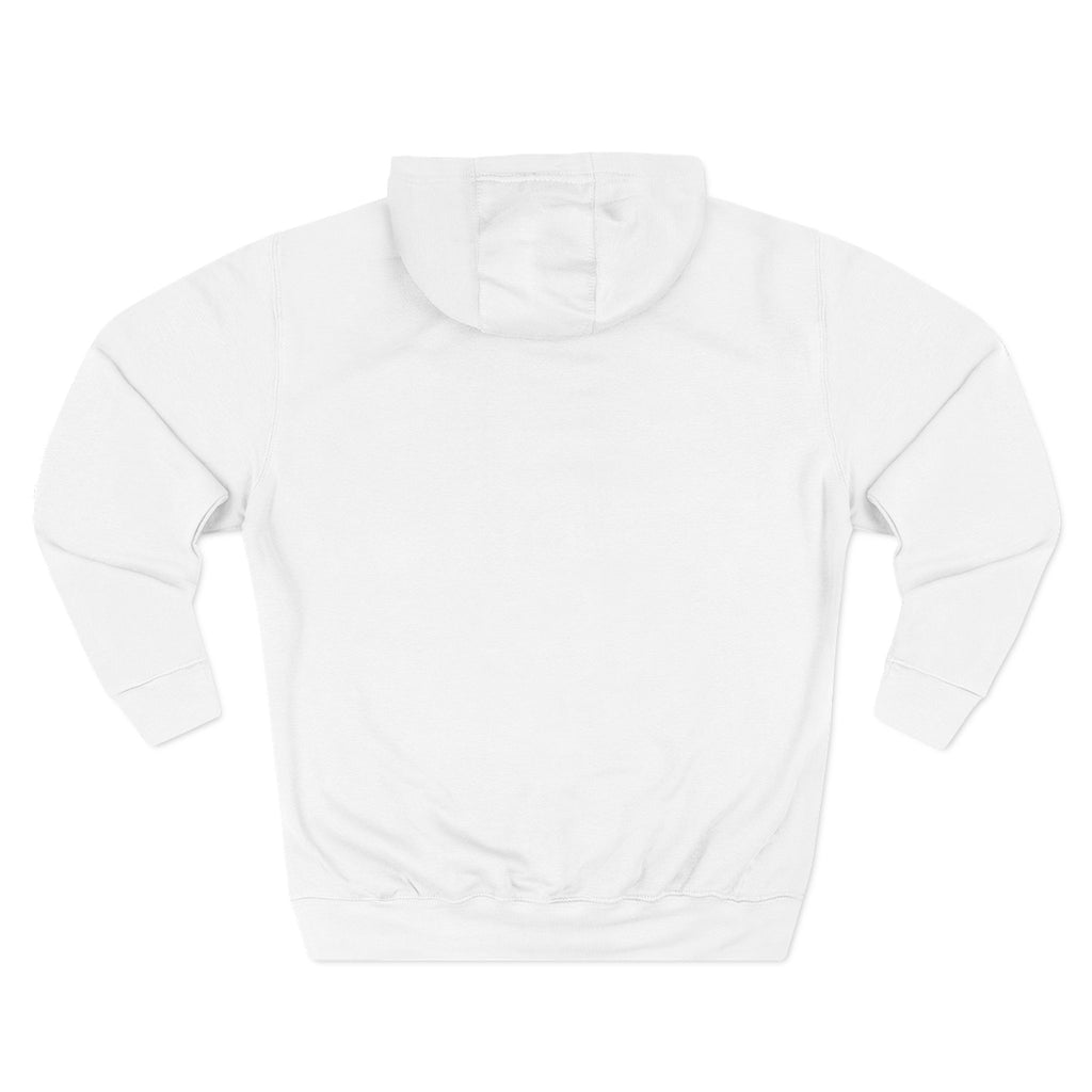 Three-Panel Hoodie — Minimal Vertical Text Design (Outstanding)