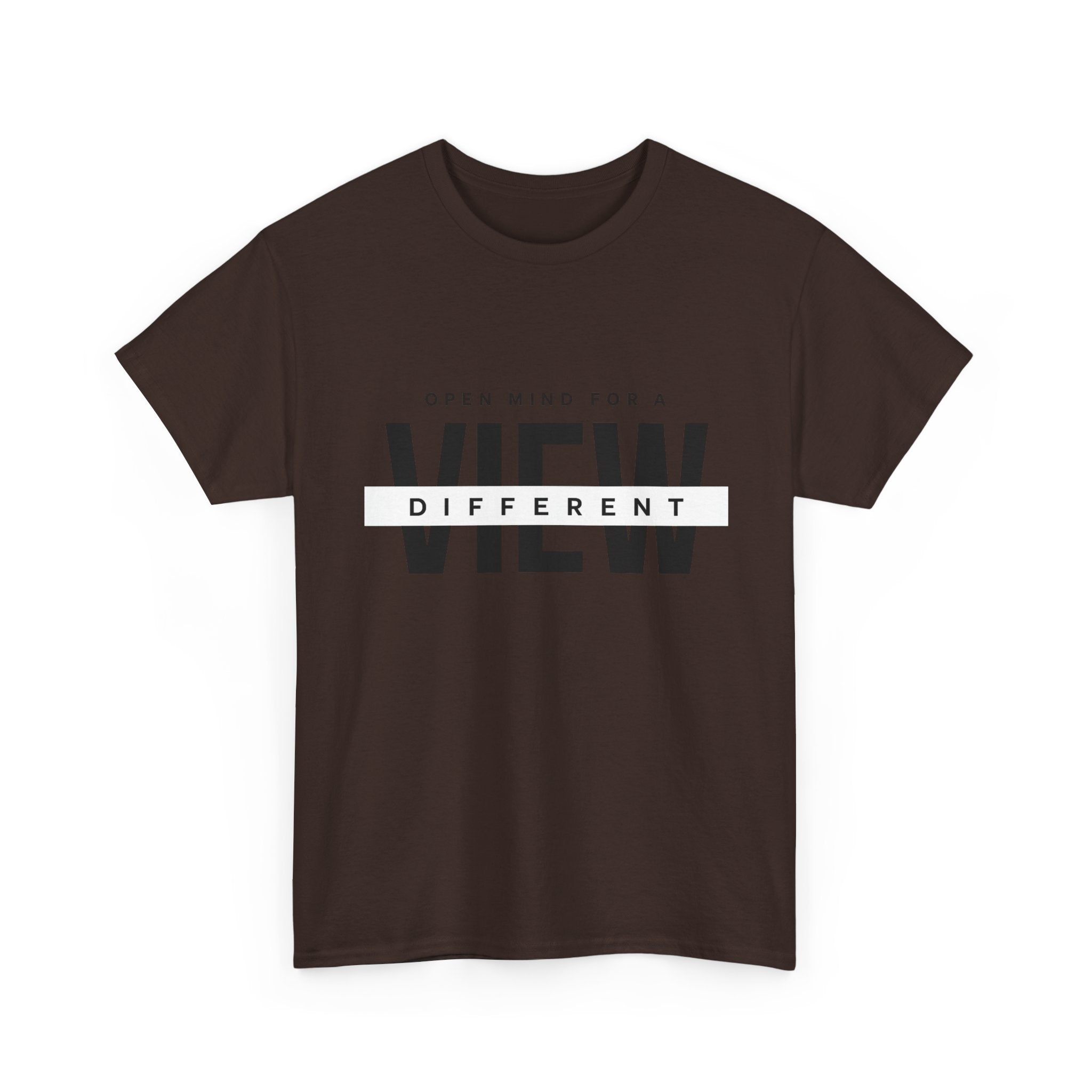 T-Shirt — “Open Mind for a Different View” Minimal Graphic Tee
