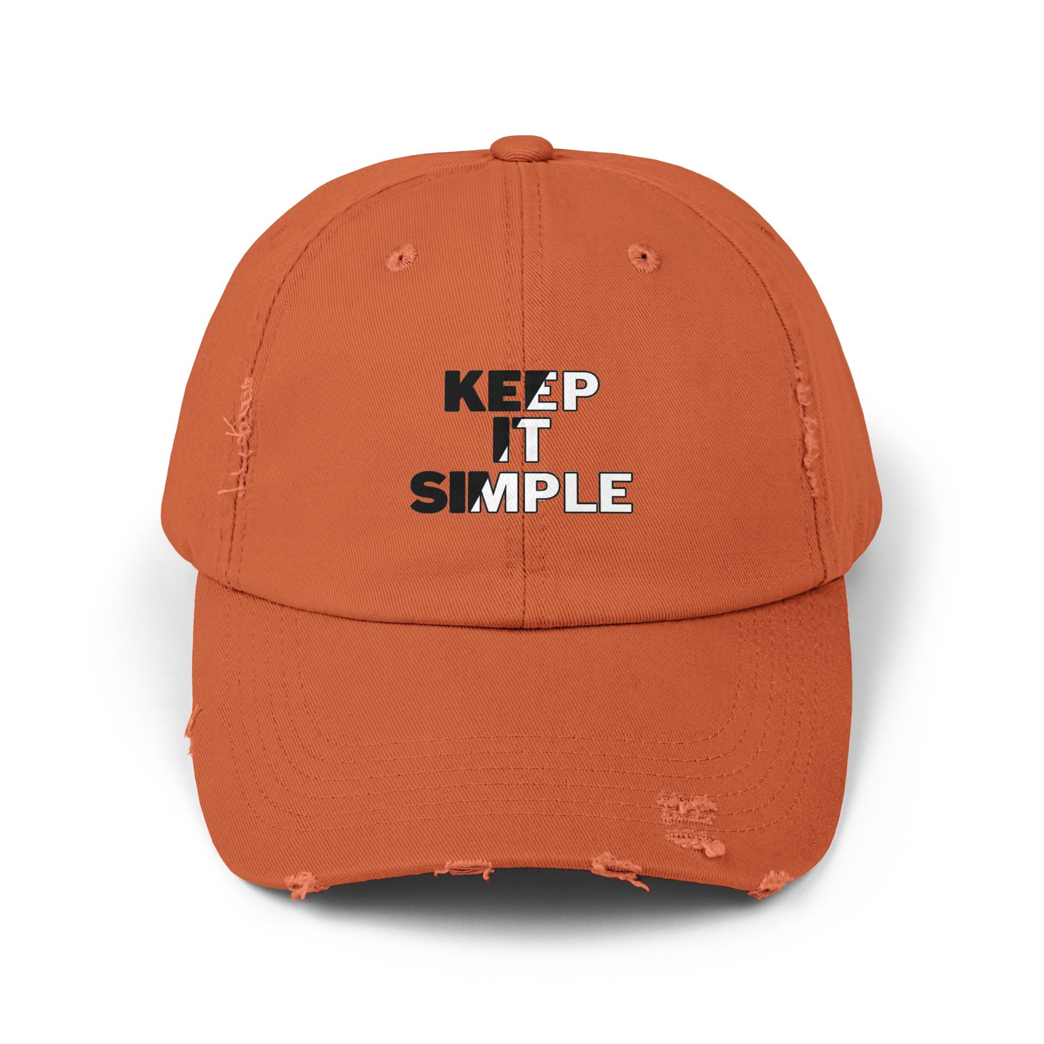 Keep It Simple Distressed Baseball Cap