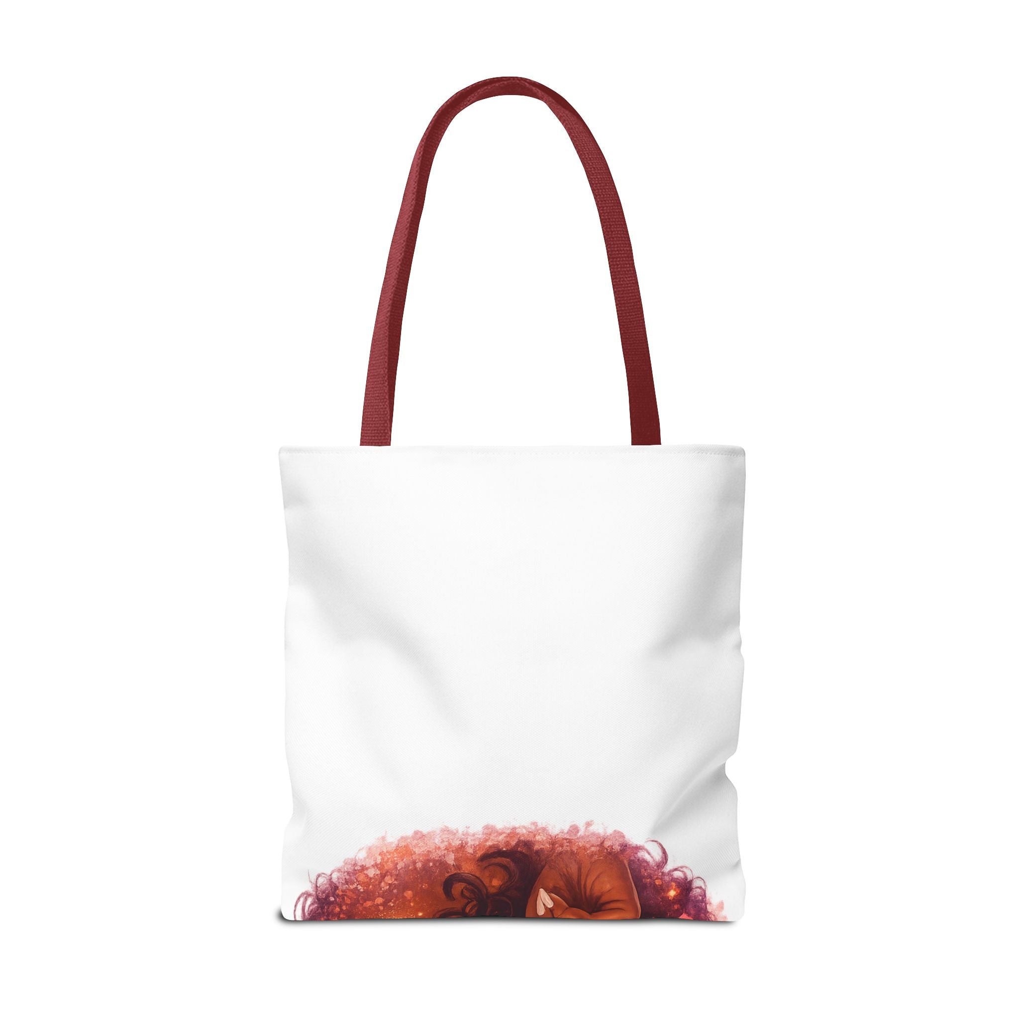 Curly Girl Pop-Art Tote — Cute Lollipop Portrait Beach & Everyday Bag