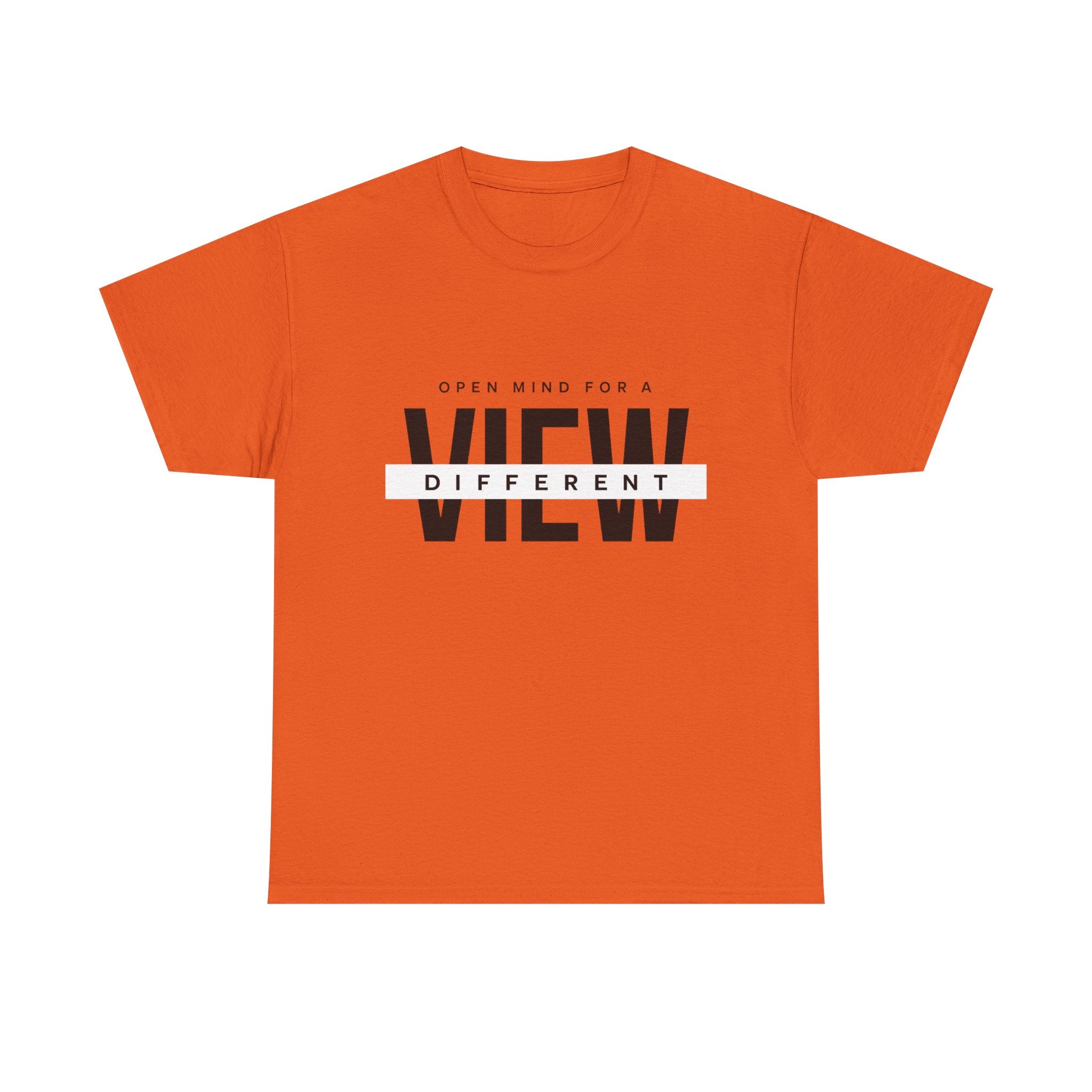 T-Shirt — “Open Mind for a Different View” Minimal Graphic Tee