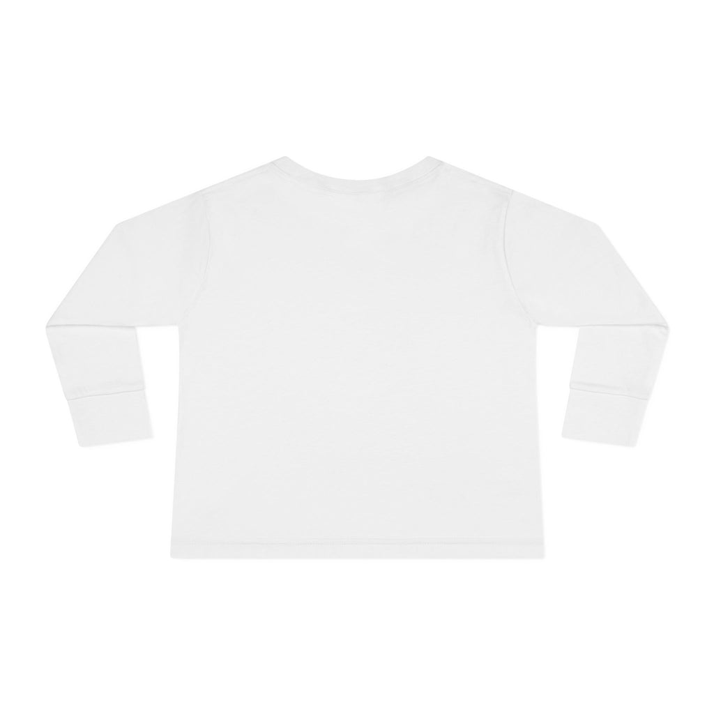 Toddler Long Sleeve Tee — "Be Cute Be Wild" Tiger Roar Graphic