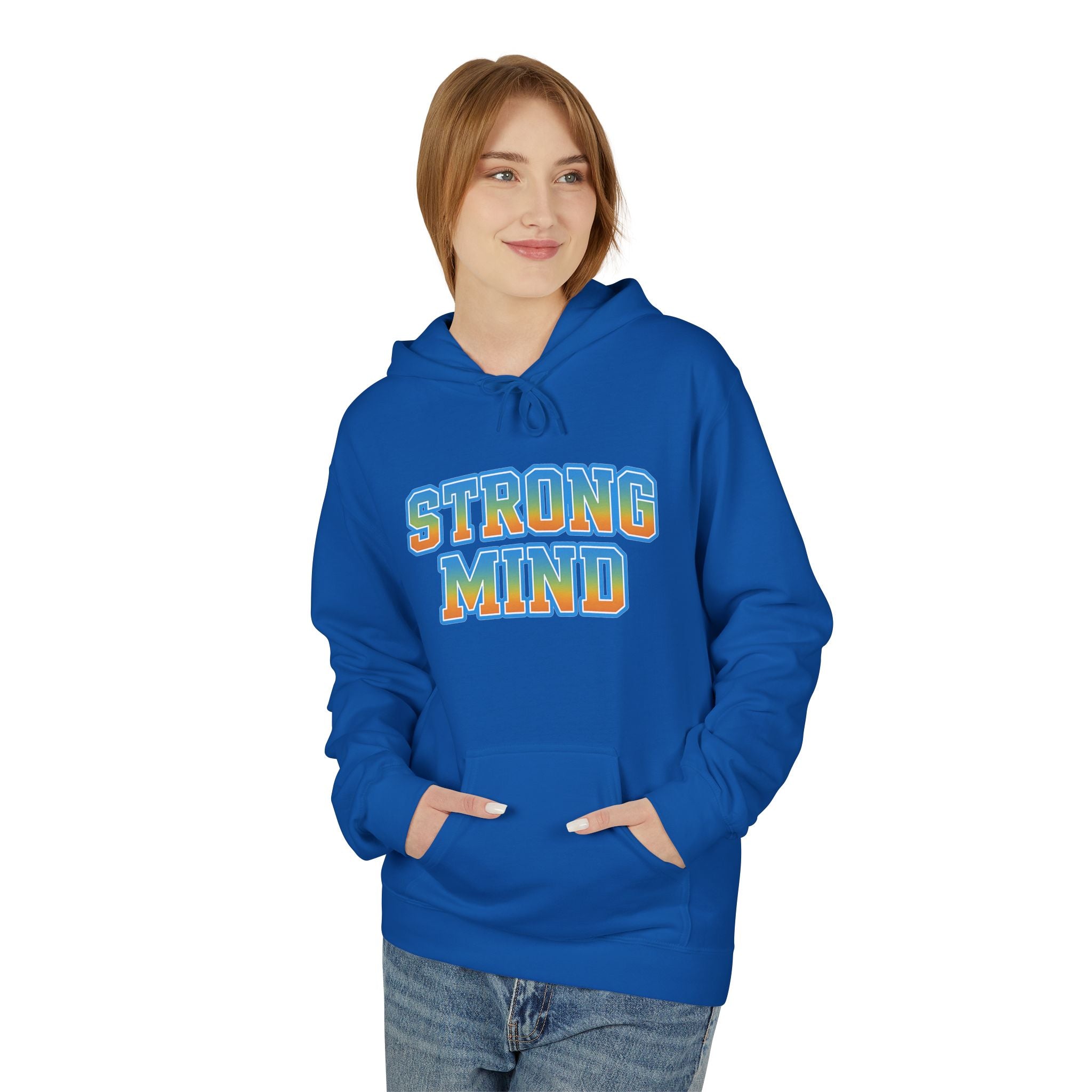 Strong Mind Hoodie — Retro Colorful Graphic Pullover for Musicians & Creatives