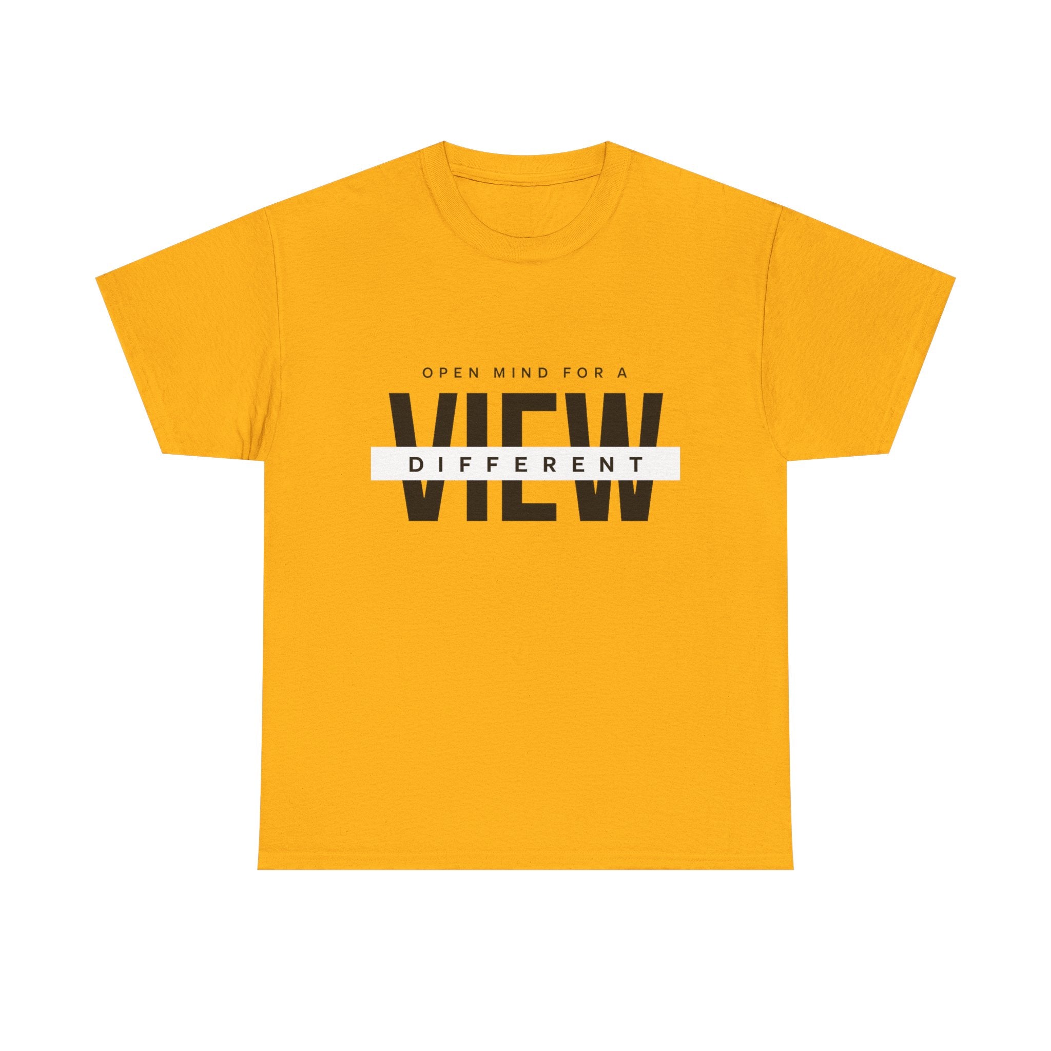 T-Shirt — “Open Mind for a Different View” Minimal Graphic Tee