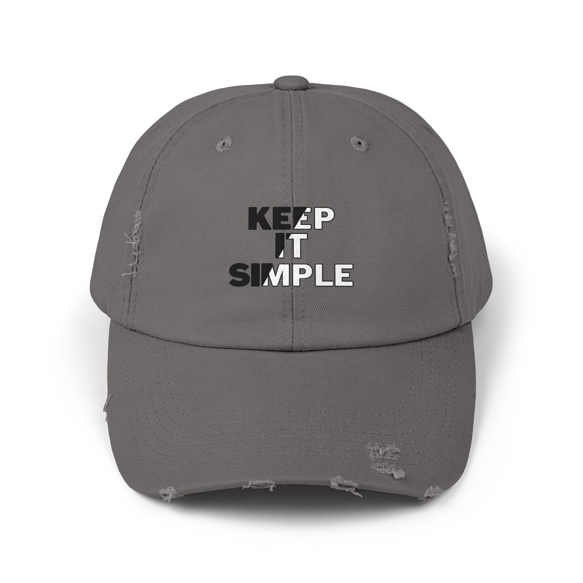 Keep It Simple Distressed Baseball Cap