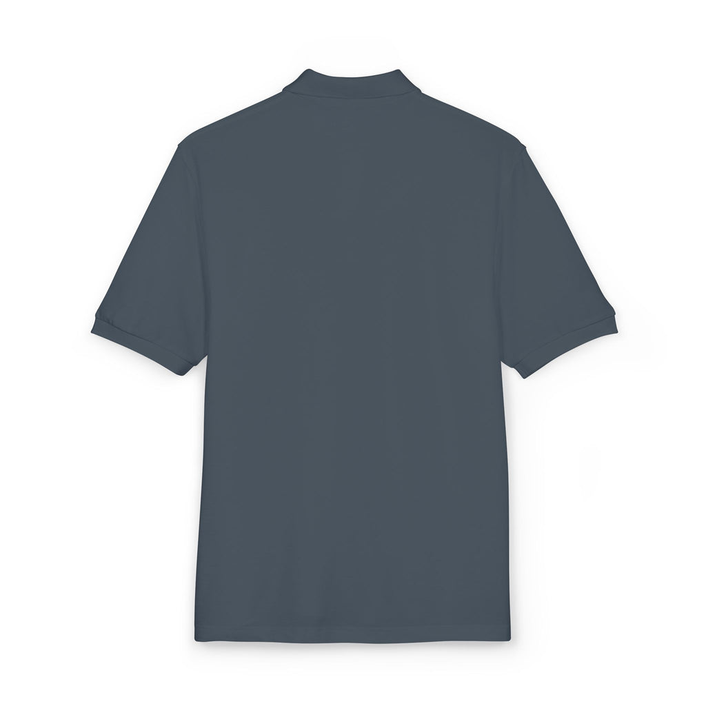 Embroidered ' Smile Everytime ' Polo Shirt - Casual Graphic Workwear