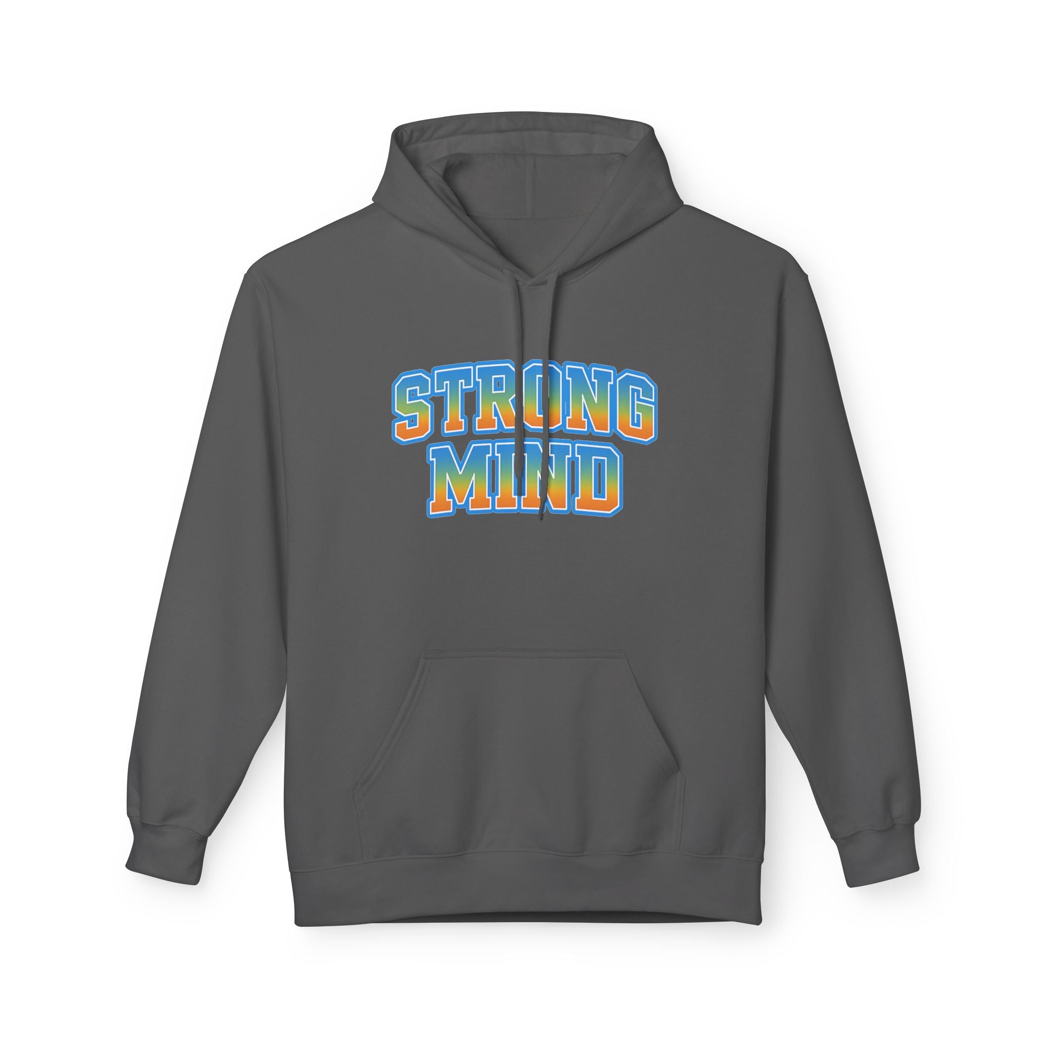 Strong Mind Hoodie — Retro Colorful Graphic Pullover for Musicians & Creatives