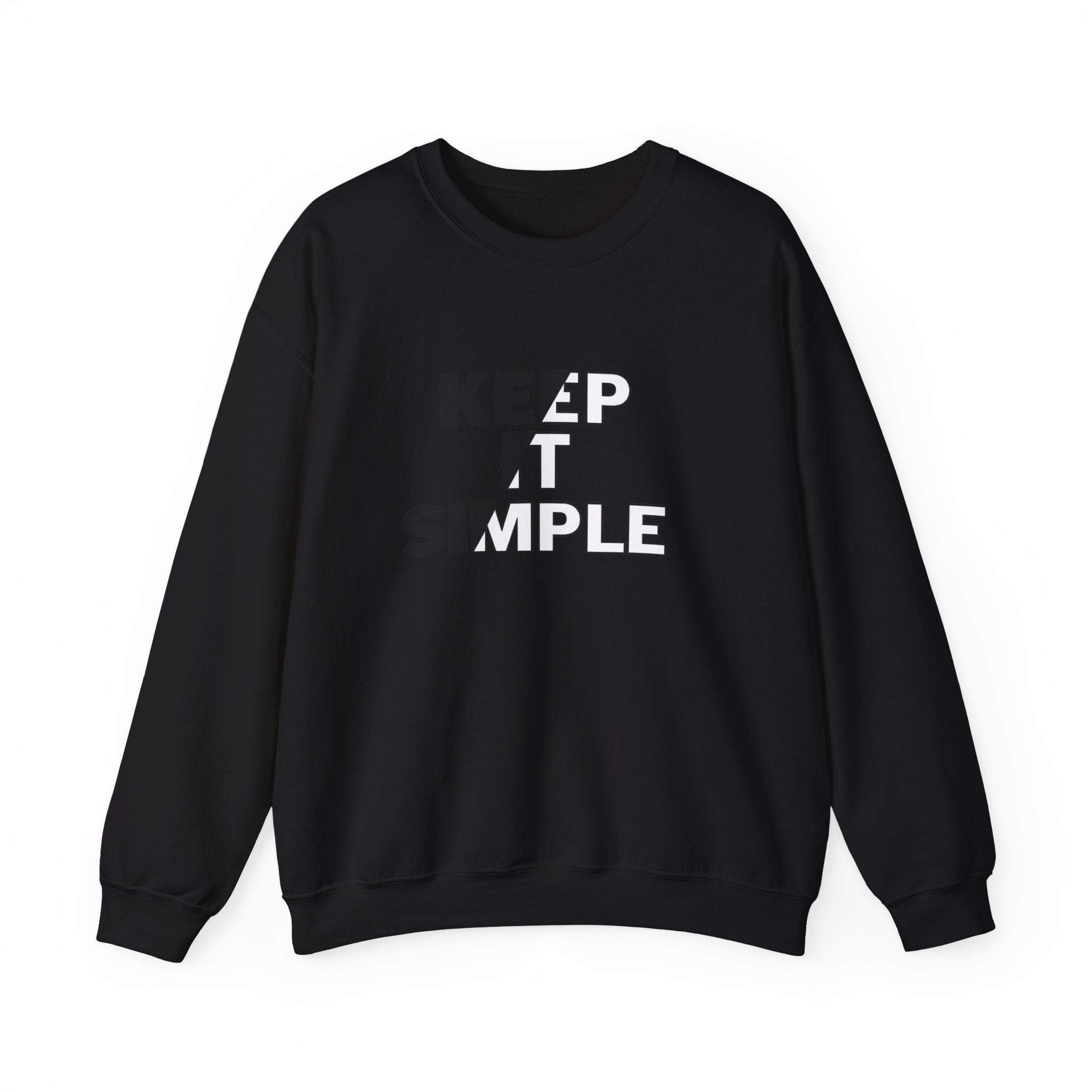 Crewneck Sweatshirt - "Keep It Simple" Minimalist Graphic