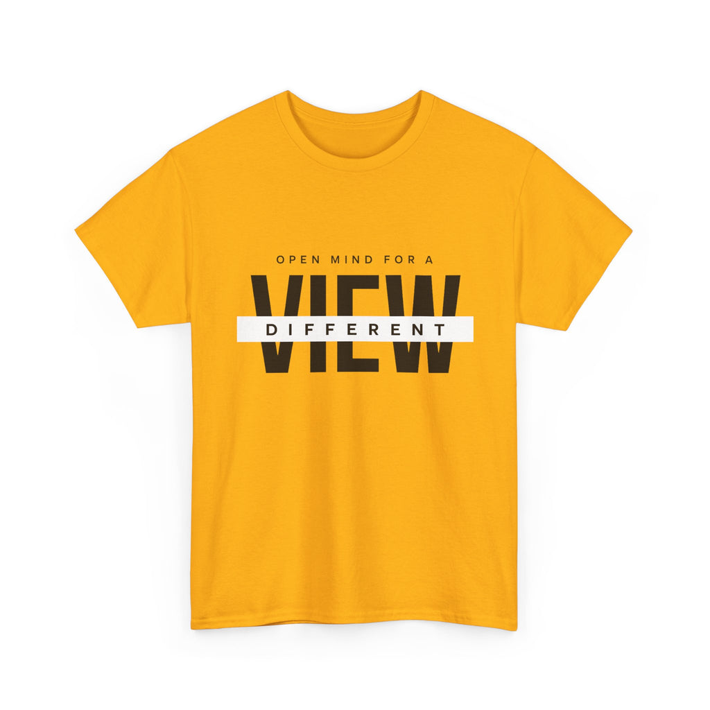 T-Shirt — “Open Mind for a Different View” Minimal Graphic Tee