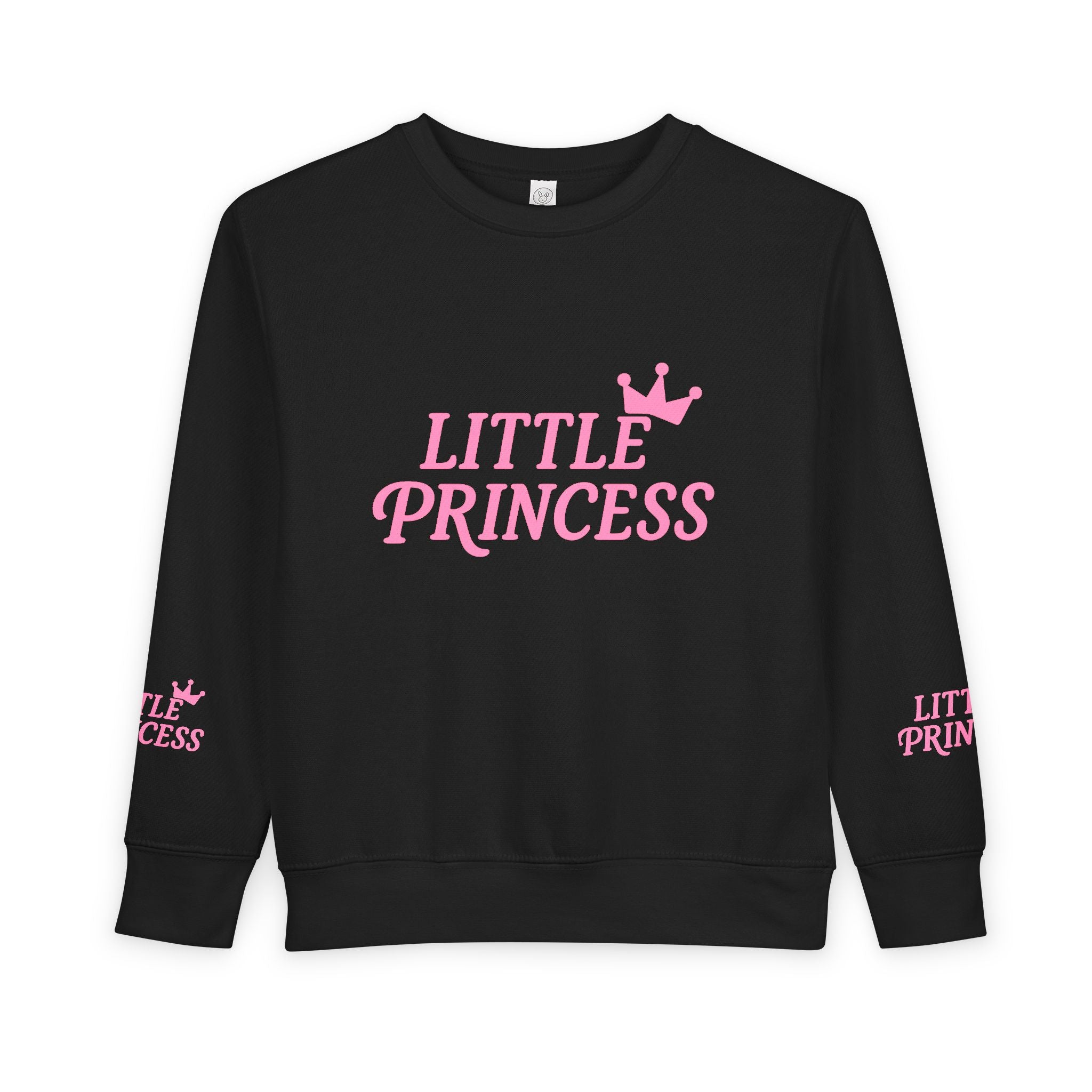 Little Princess Toddler Sweatshirt - Pink Crown Kids Crewneck