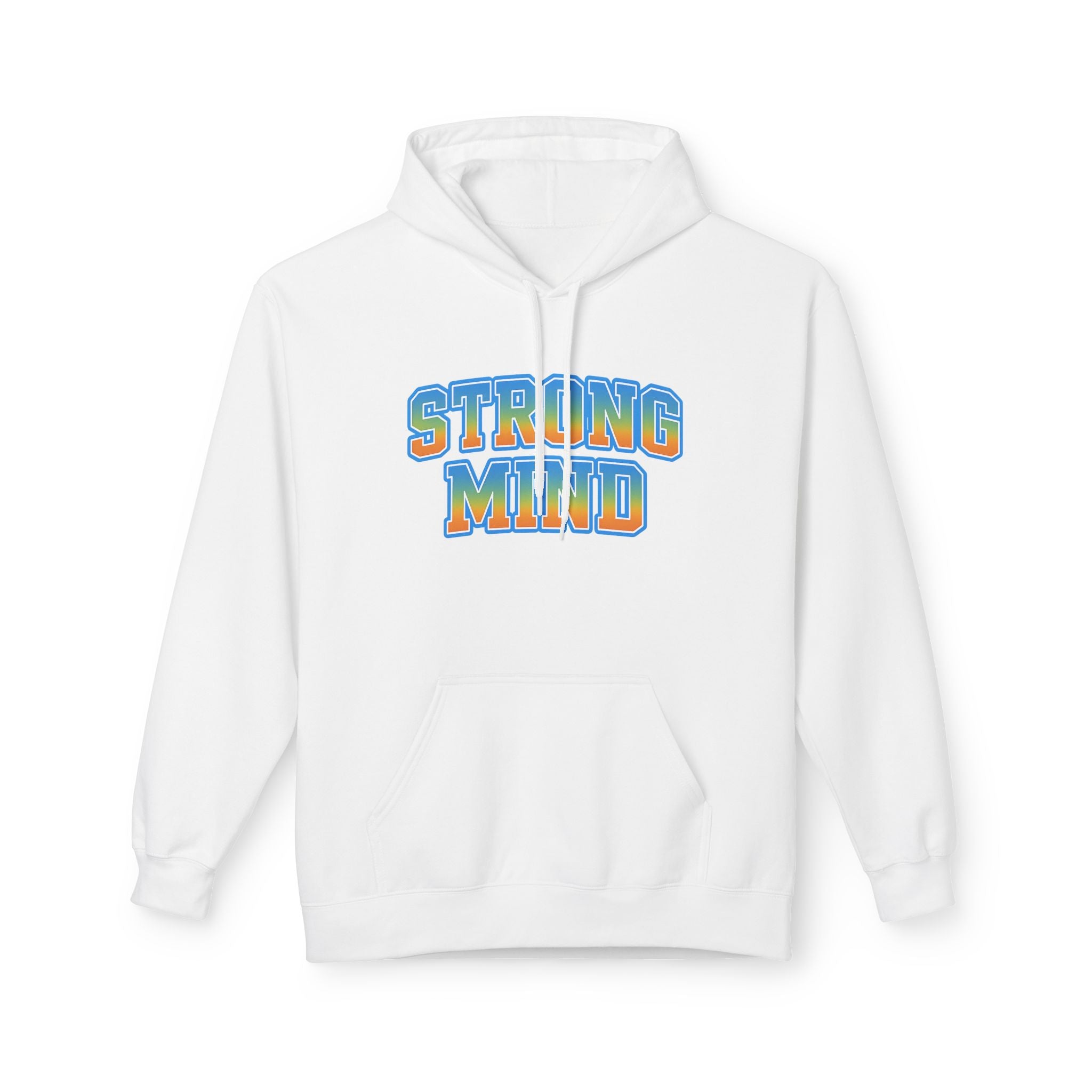 Strong Mind Hoodie — Retro Colorful Graphic Pullover for Musicians & Creatives