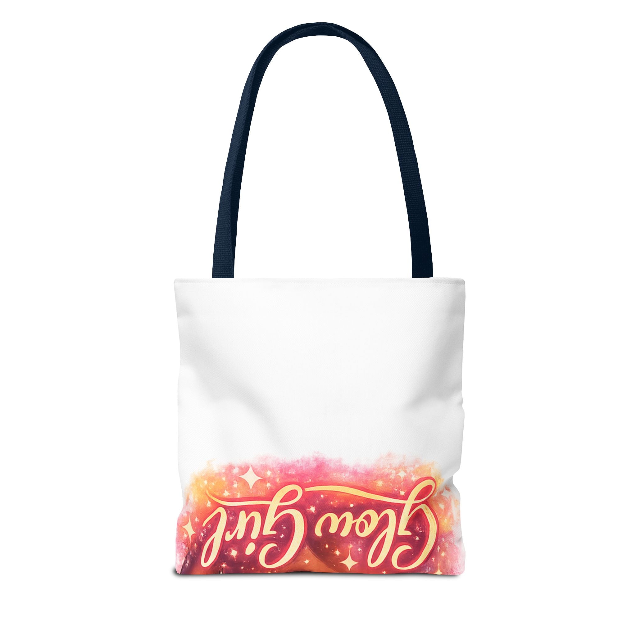 Glam Girl Tote Bag — Chic Makeup Portrait All-Over Print