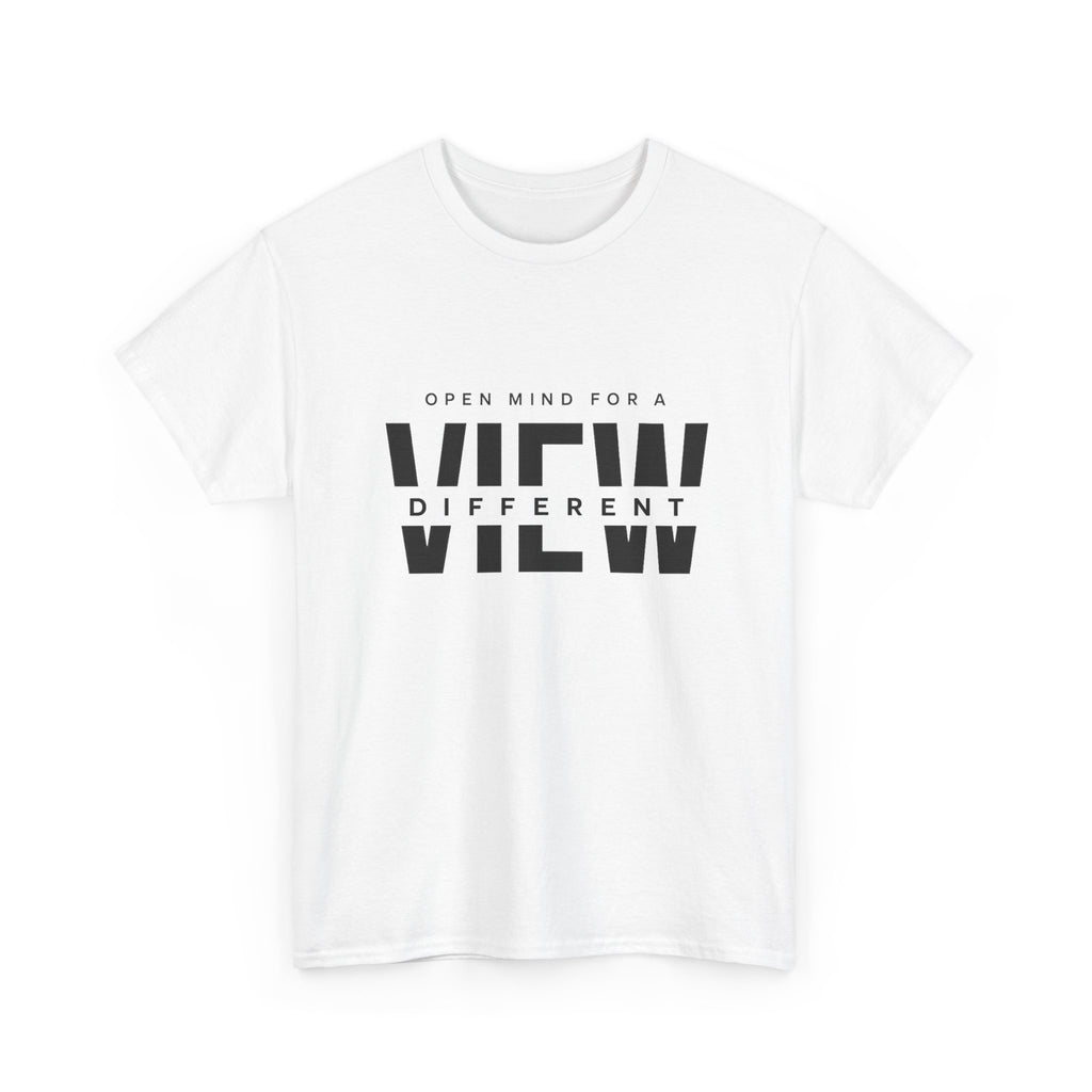 T-Shirt — “Open Mind for a Different View” Minimal Graphic Tee