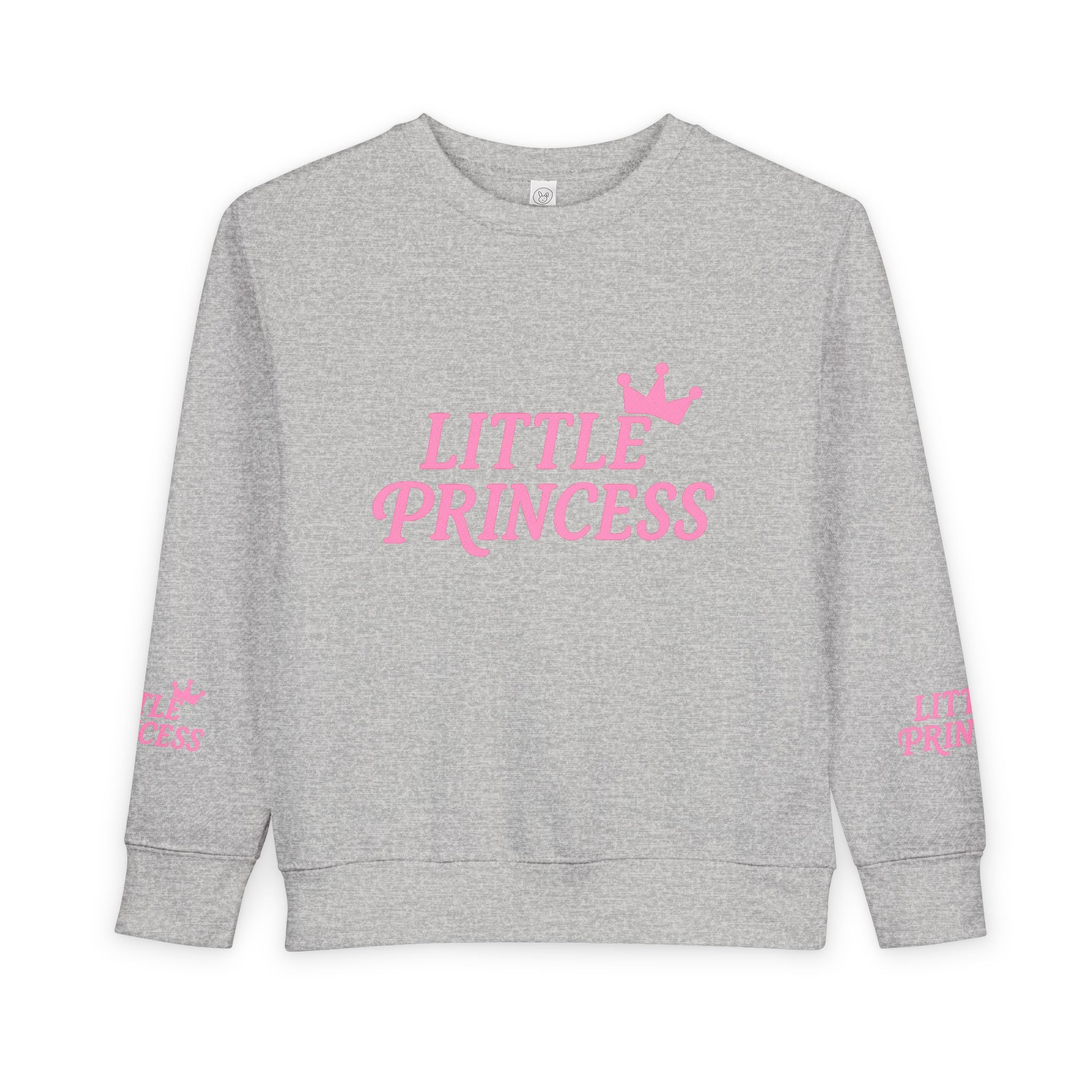 Little Princess Toddler Sweatshirt - Pink Crown Kids Crewneck