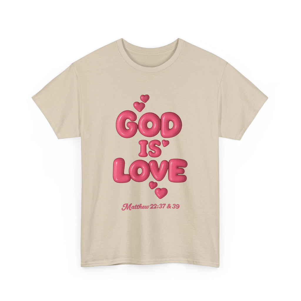 God Is Love T-Shirt — Matthew 22:37&39 Inspirational Christian Tee