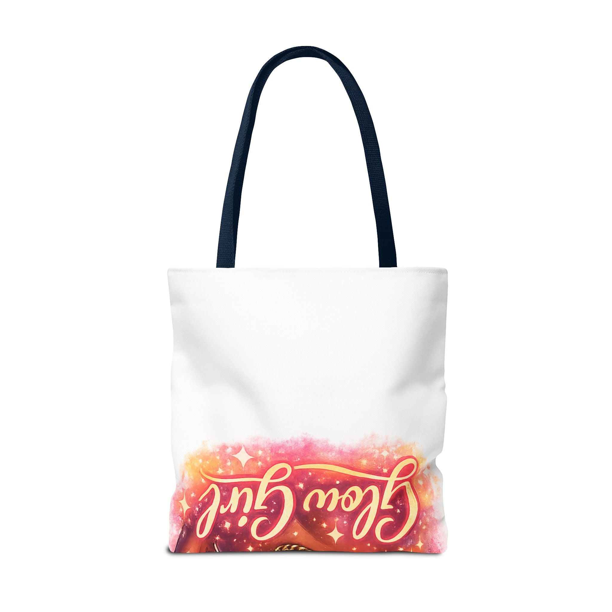 Glam Girl Tote Bag — Chic Makeup Portrait All-Over Print