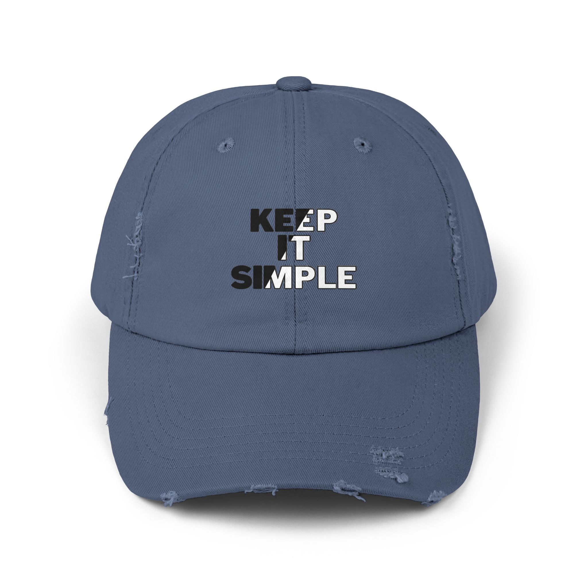 Keep It Simple Distressed Baseball Cap
