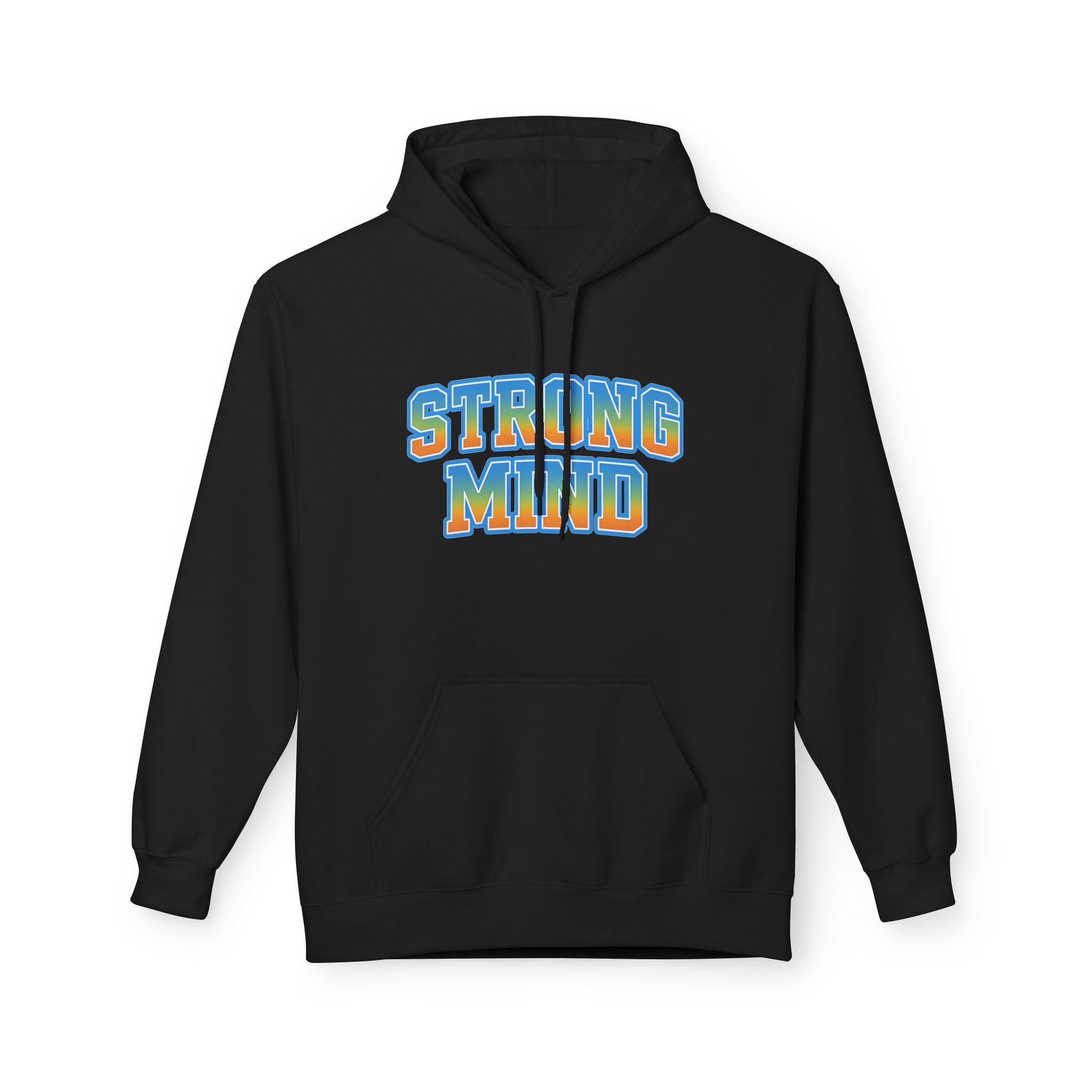 Strong Mind Hoodie — Retro Colorful Graphic Pullover for Musicians & Creatives