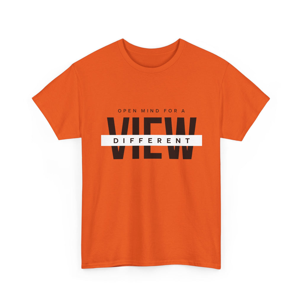 T-Shirt — “Open Mind for a Different View” Minimal Graphic Tee