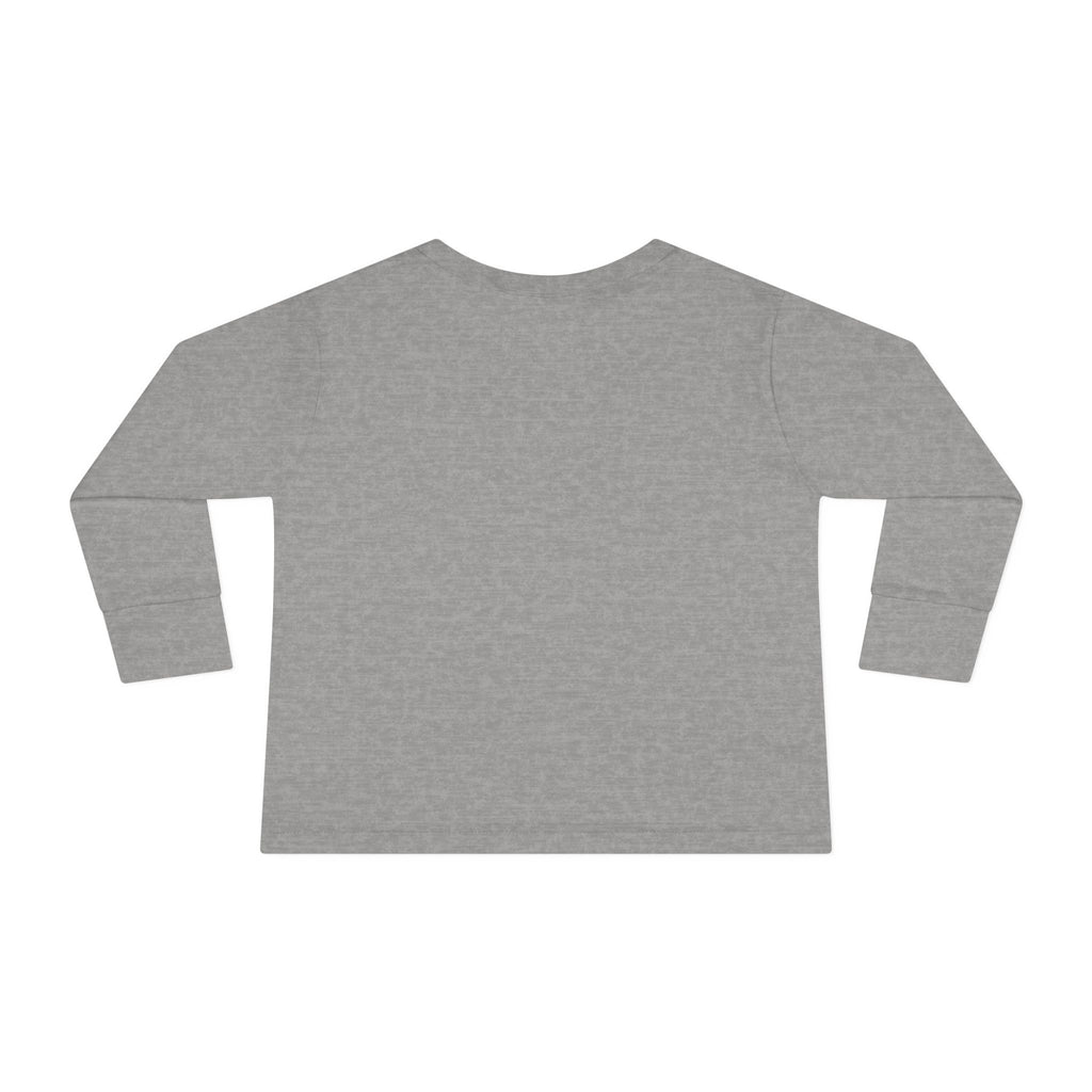 Toddler Long Sleeve Tee — "Be Cute Be Wild" Tiger Roar Graphic
