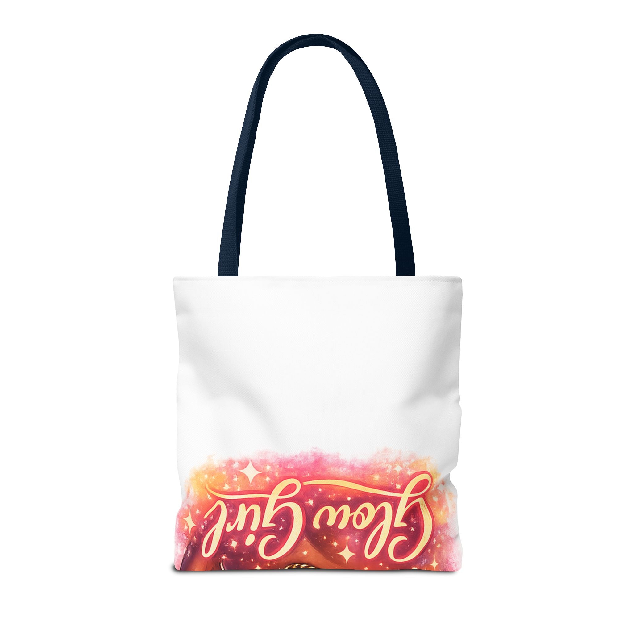 Glam Girl Tote Bag — Chic Makeup Portrait All-Over Print