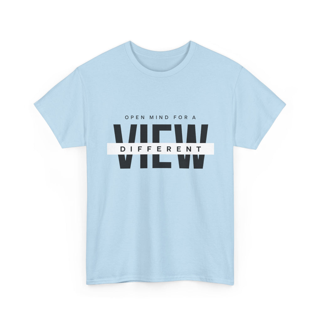 T-Shirt — “Open Mind for a Different View” Minimal Graphic Tee