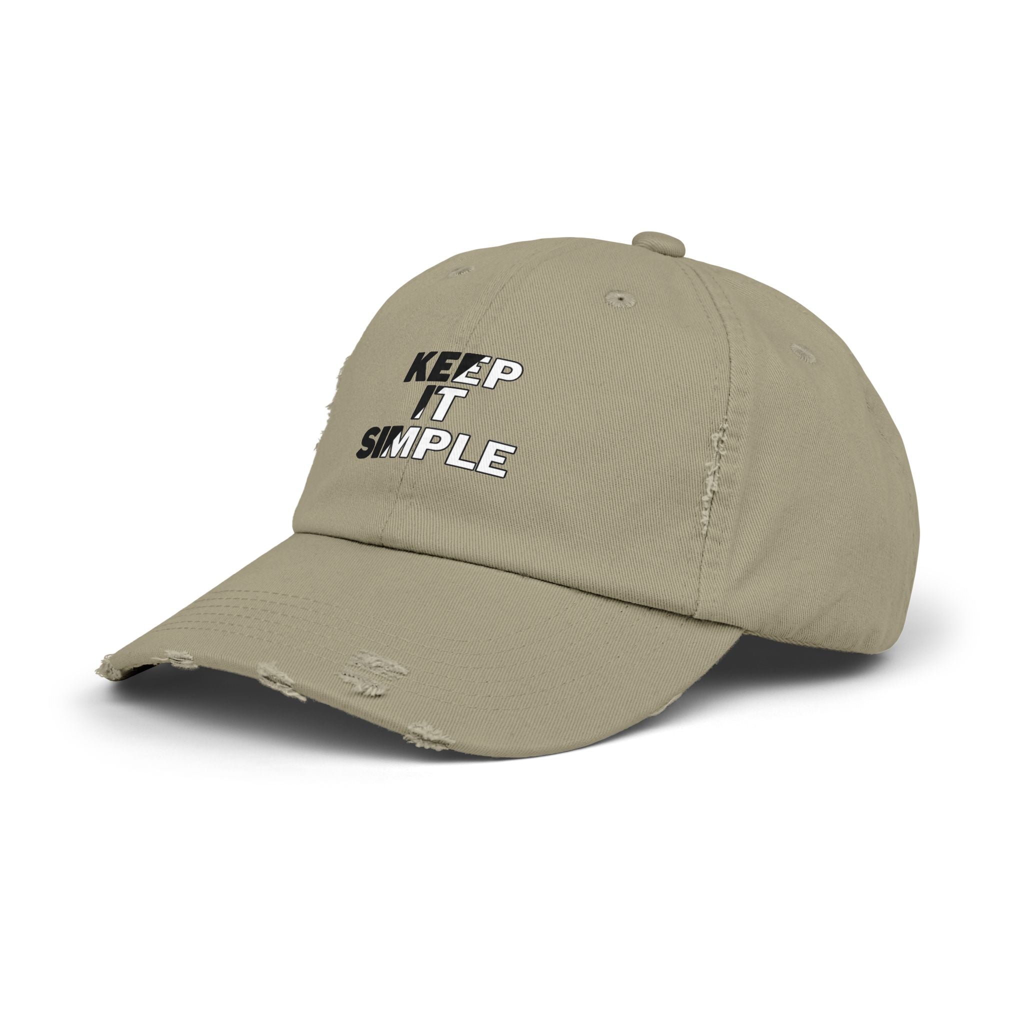 Keep It Simple Distressed Baseball Cap