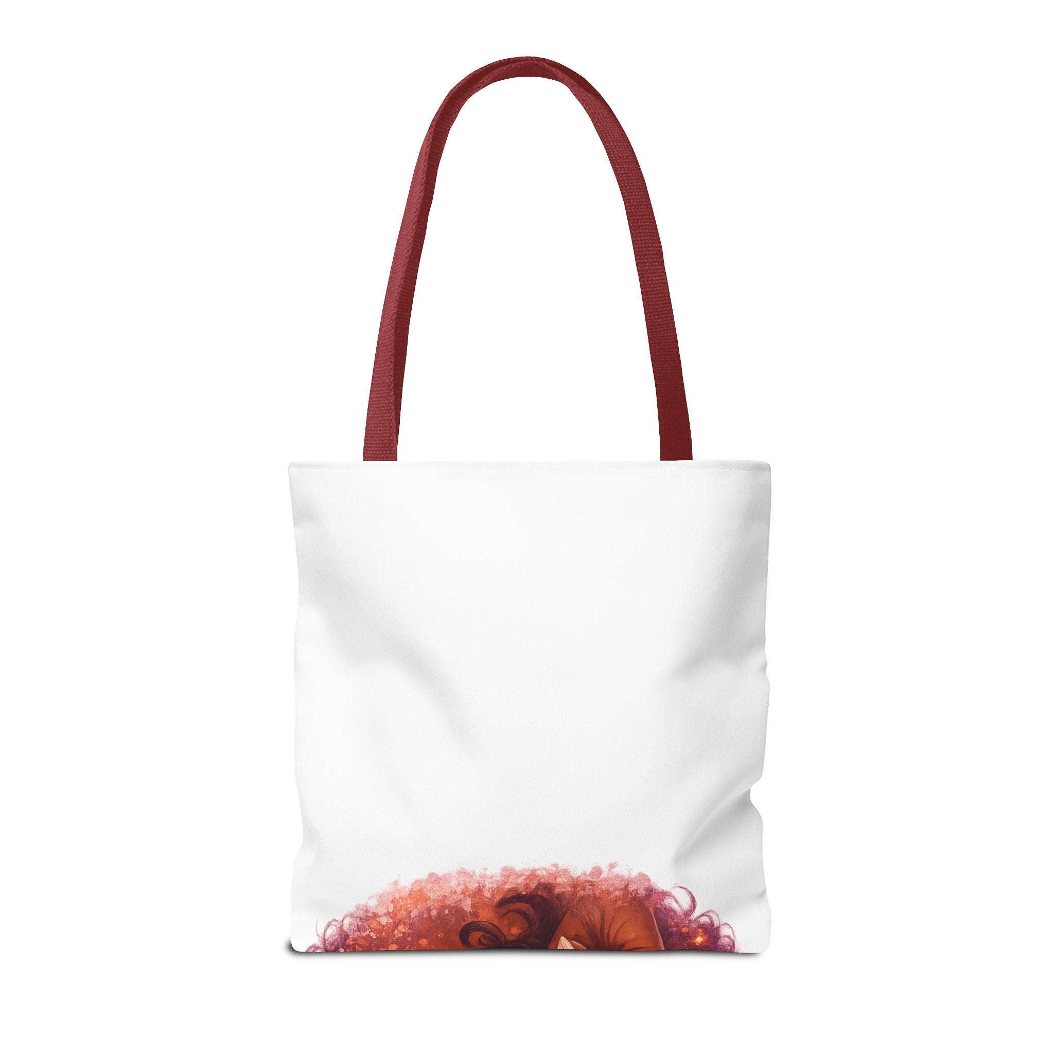 Curly Girl Pop-Art Tote — Cute Lollipop Portrait Beach & Everyday Bag
