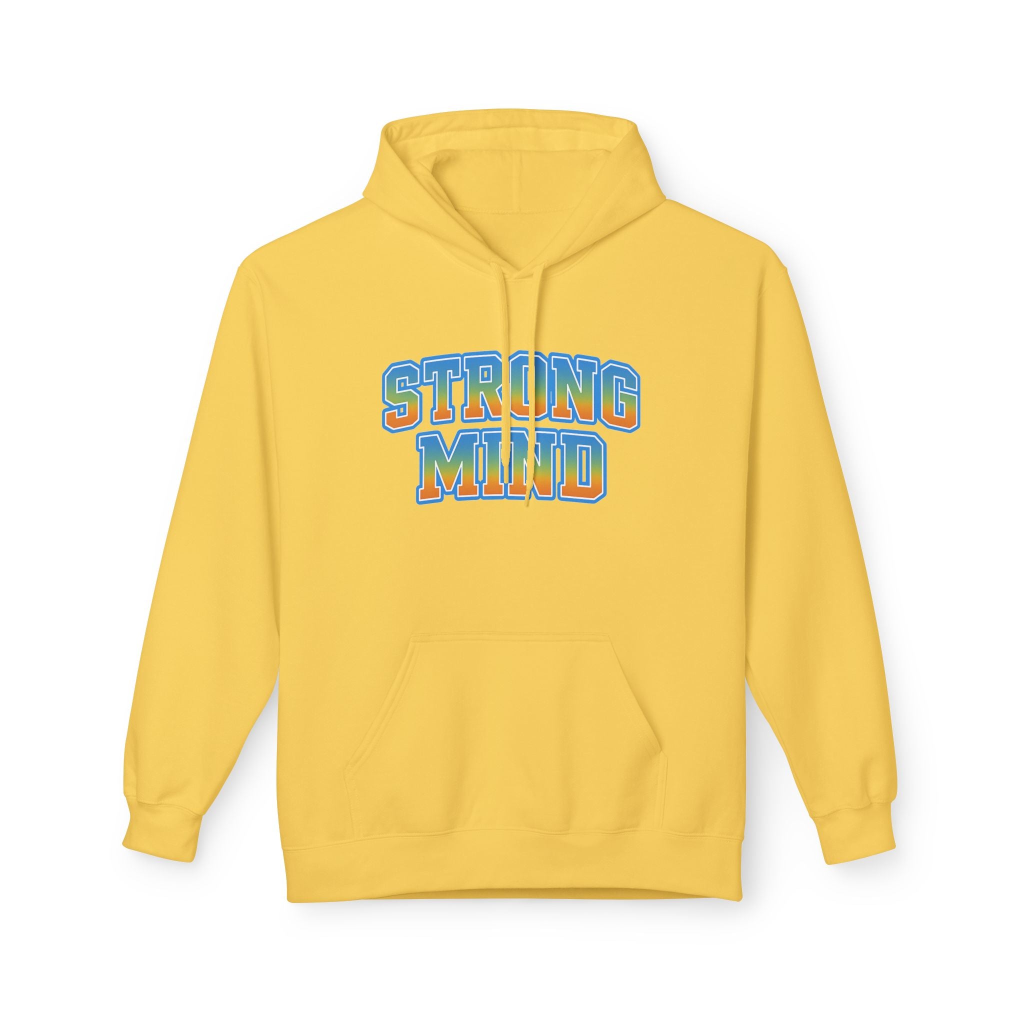 Strong Mind Hoodie — Retro Colorful Graphic Pullover for Musicians & Creatives