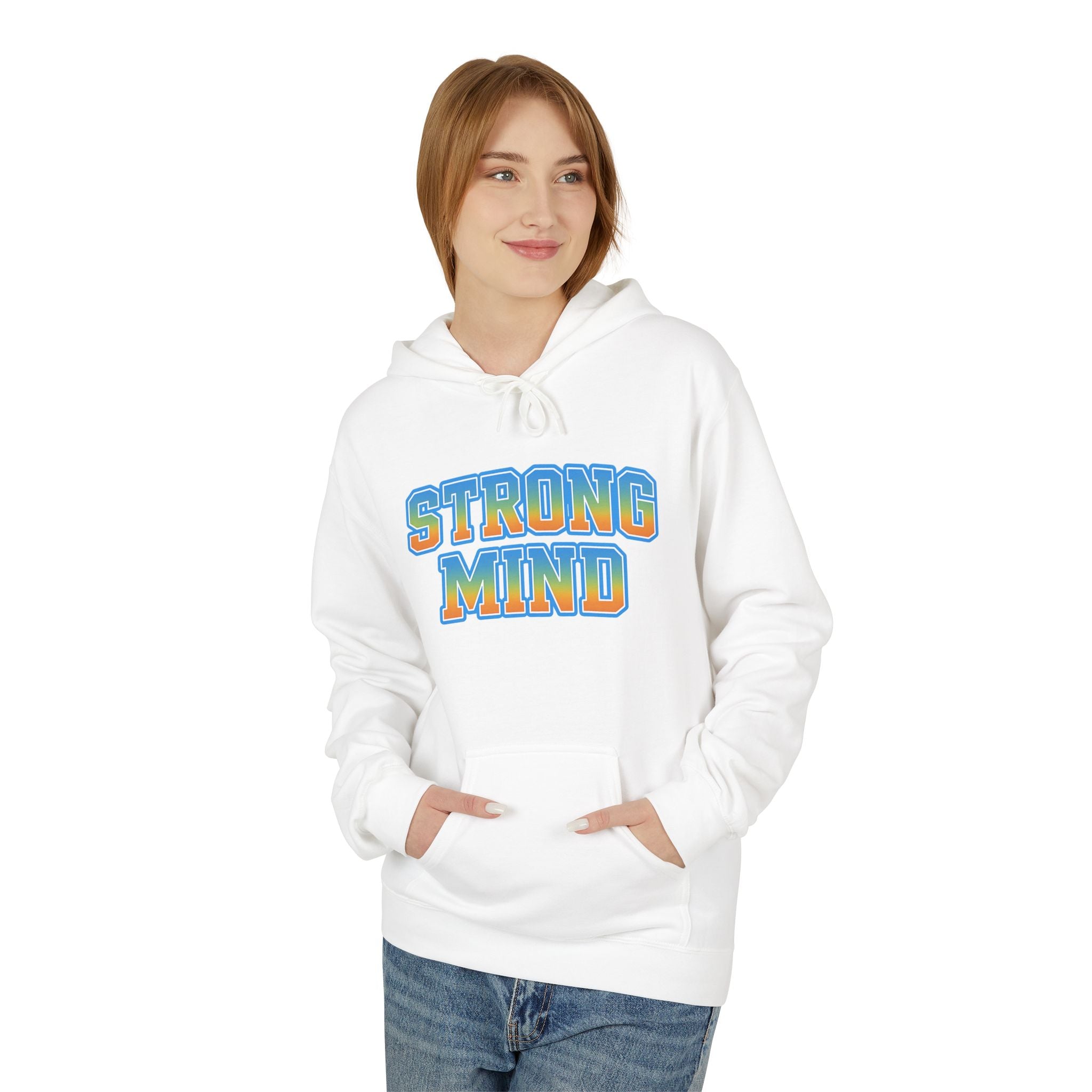 Strong Mind Hoodie — Retro Colorful Graphic Pullover for Musicians & Creatives