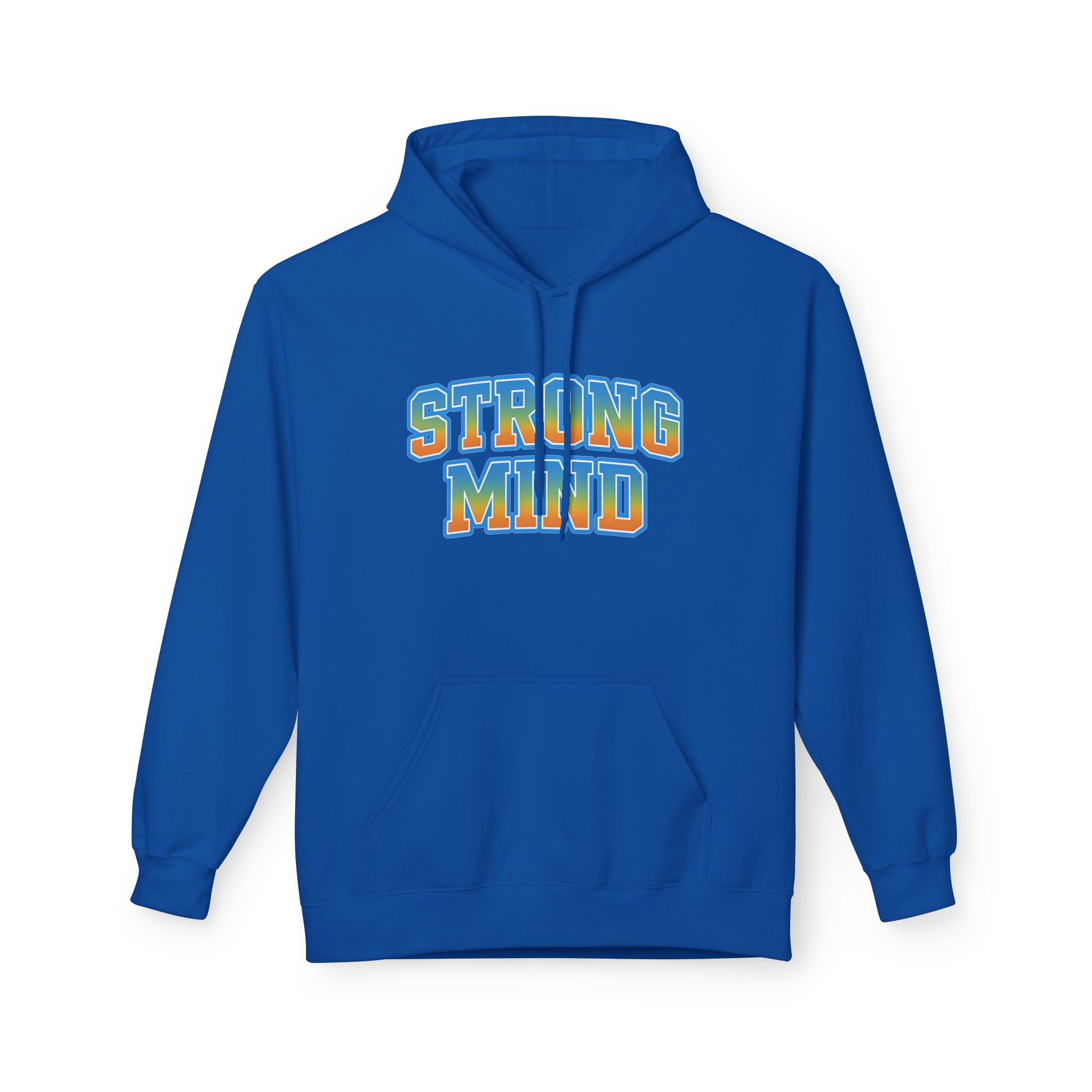 Strong Mind Hoodie — Retro Colorful Graphic Pullover for Musicians & Creatives