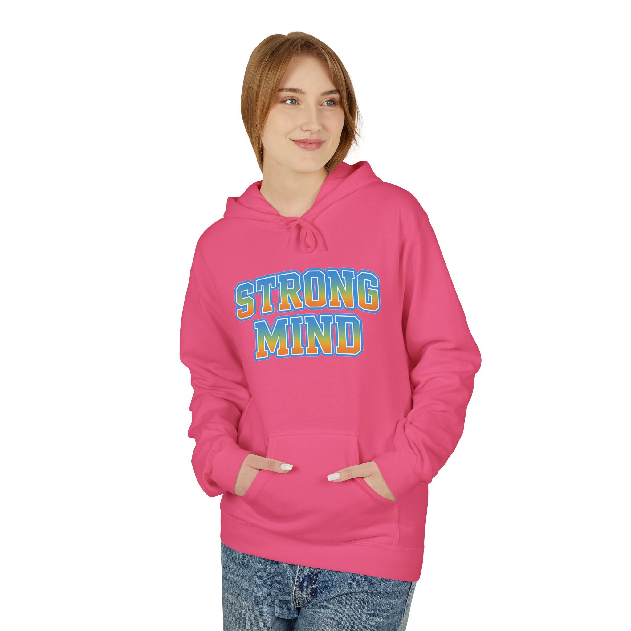Strong Mind Hoodie — Retro Colorful Graphic Pullover for Musicians & Creatives