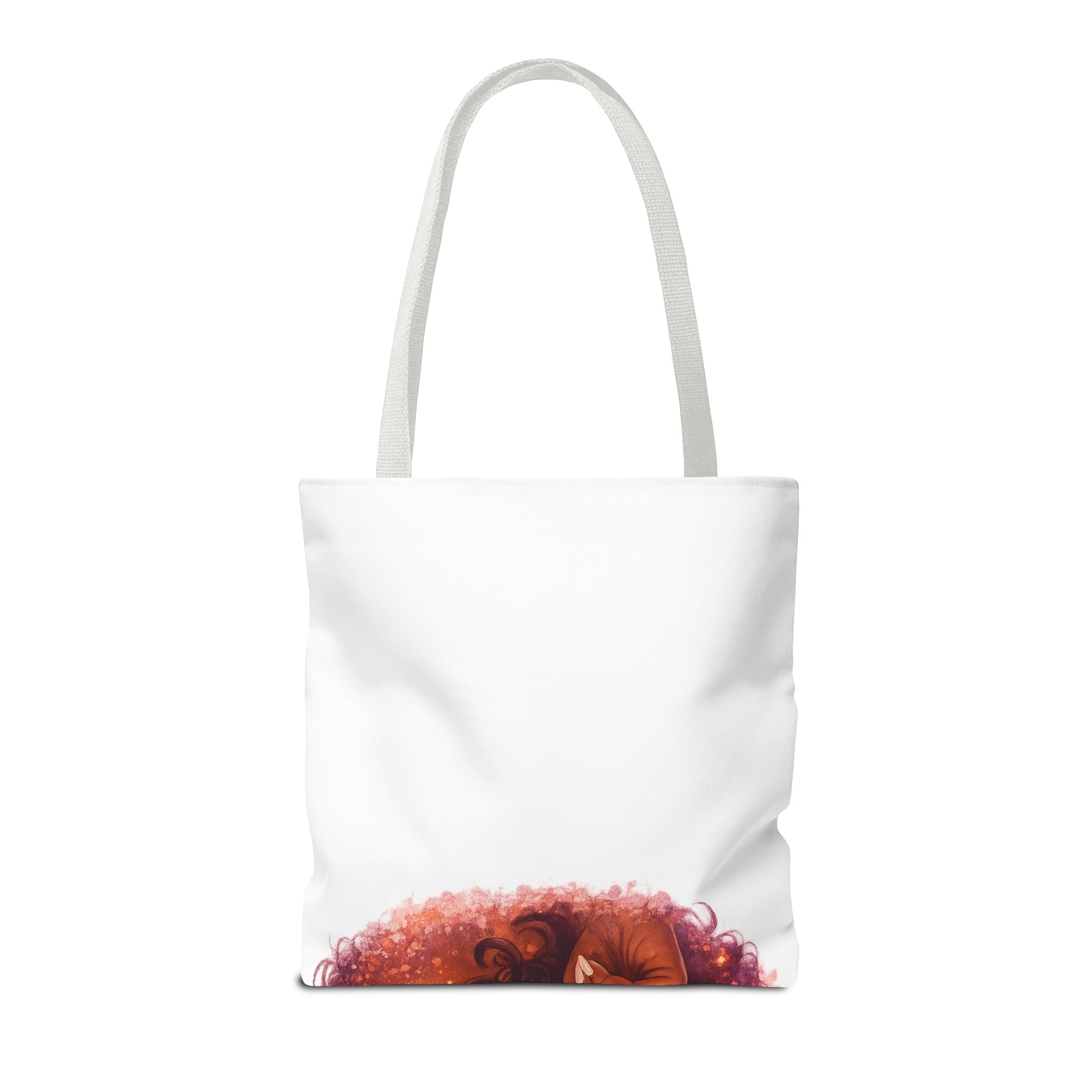 Curly Girl Pop-Art Tote — Cute Lollipop Portrait Beach & Everyday Bag