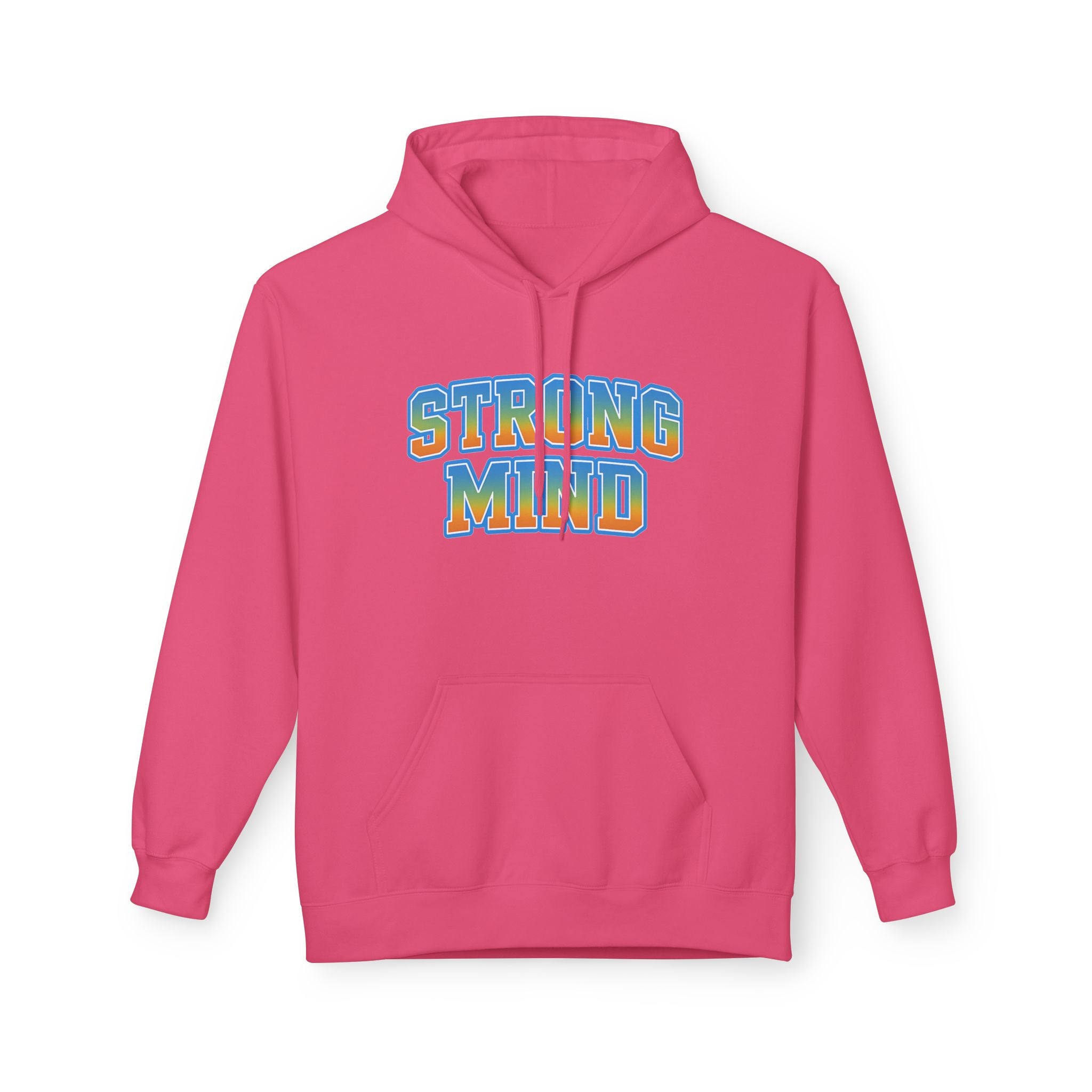 Strong Mind Hoodie — Retro Colorful Graphic Pullover for Musicians & Creatives